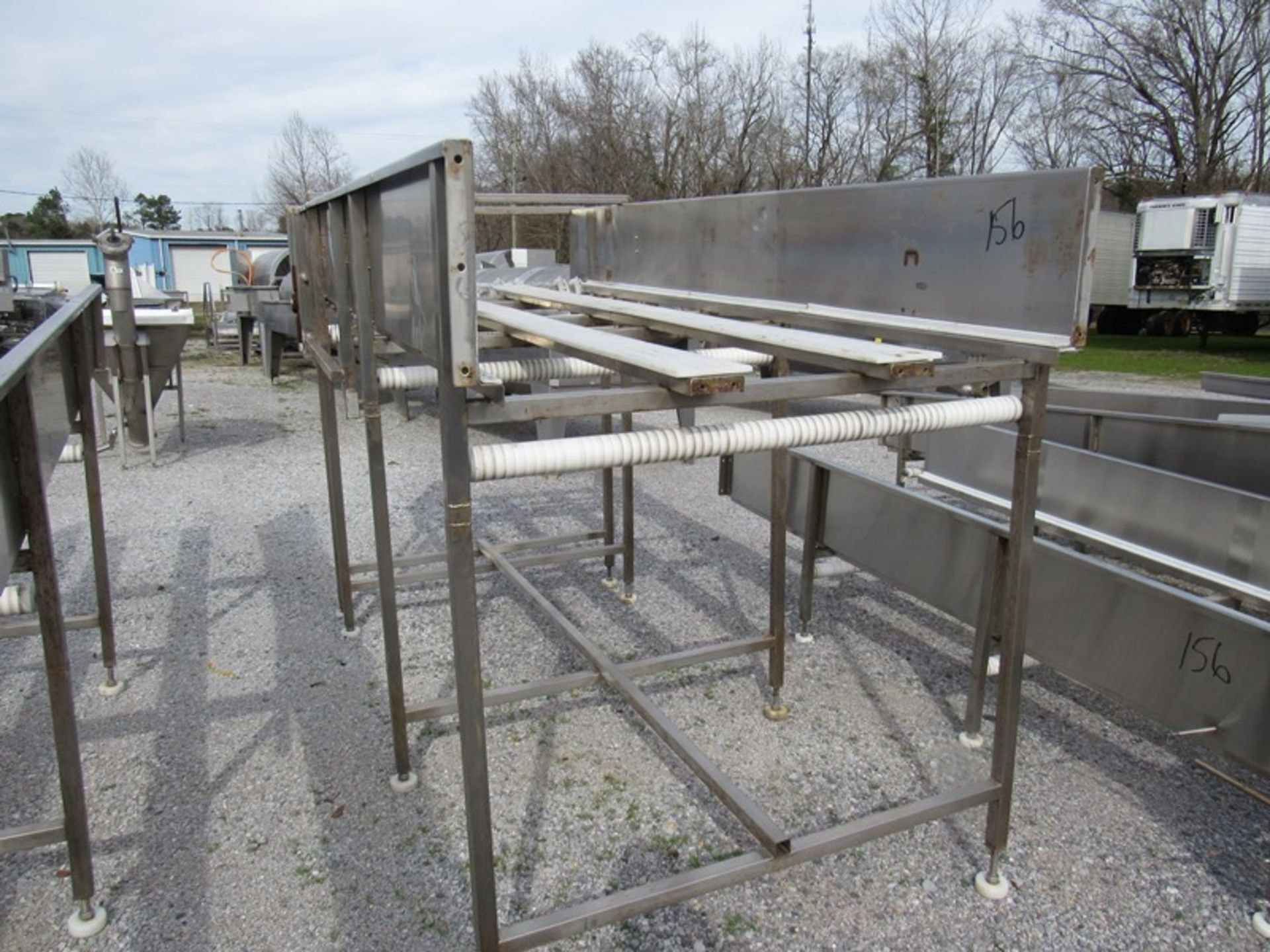 Lot Stainless Steel Conveyor Frames, (1) 4' W X 15' L, (1) 4' W X 8' L, (1) 4' W X 10' L, (1) 4' W X - Image 3 of 13