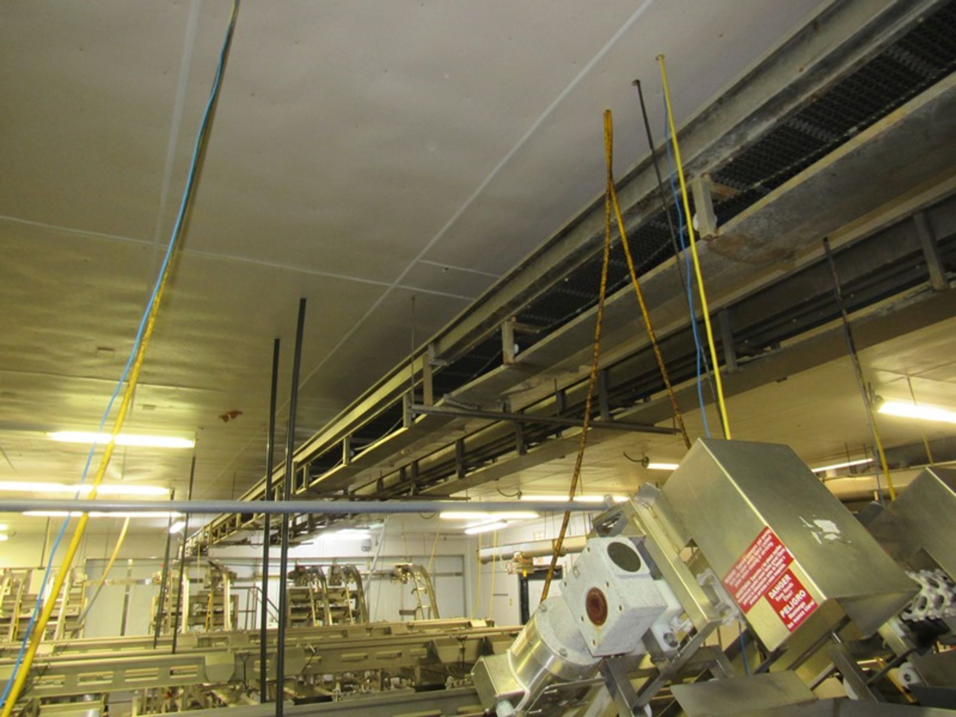Stainless Steel Ceiling Suspend Conveyor, 6" W X 36' L, 1 h.p. motor (Required Loading Fee $1,000.00 - Image 3 of 6
