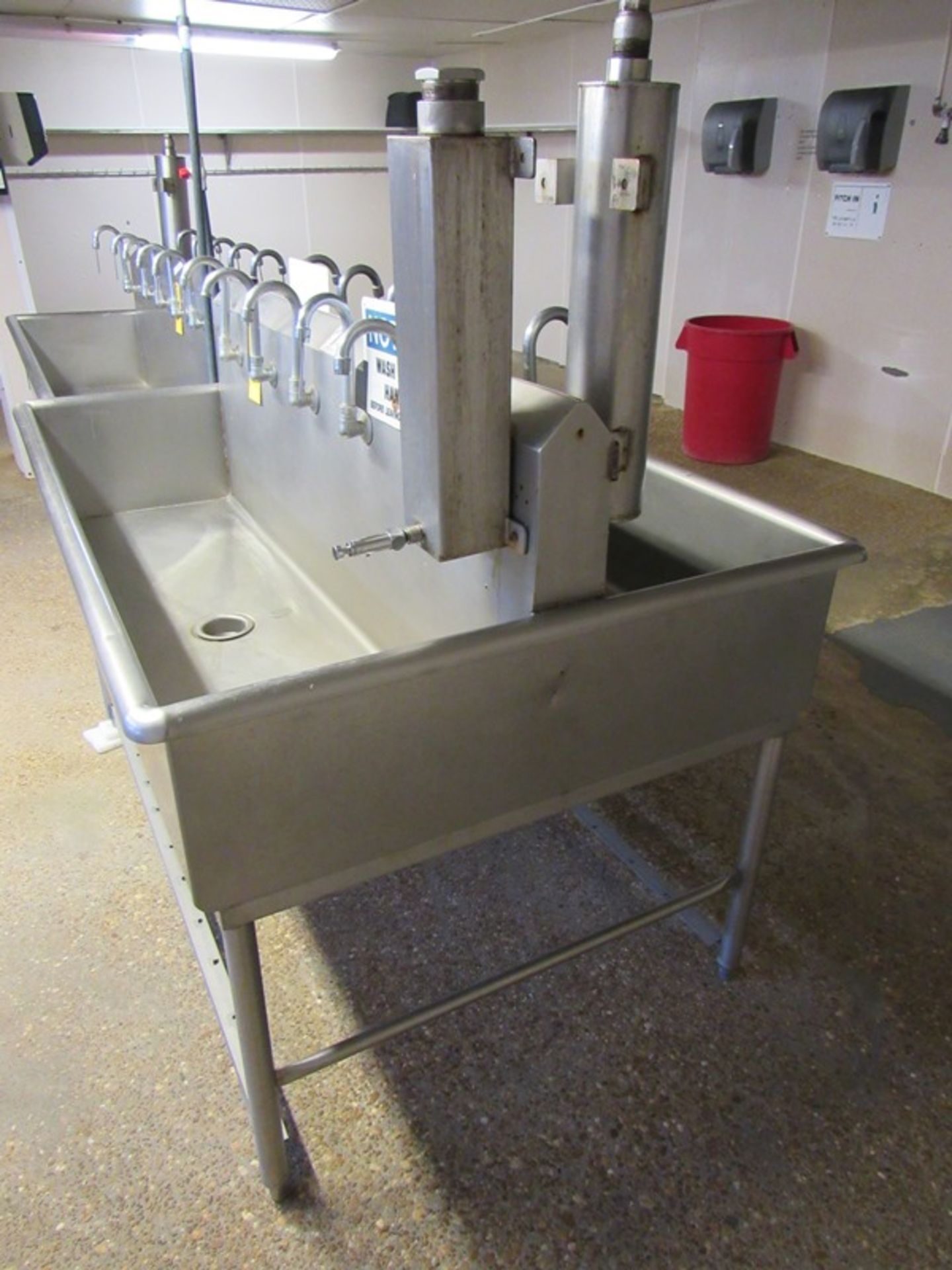 Stainless Steel Sink, double sided, 5 faucets, each side (Required Loading Fee $100.00 Norm Pavlish-