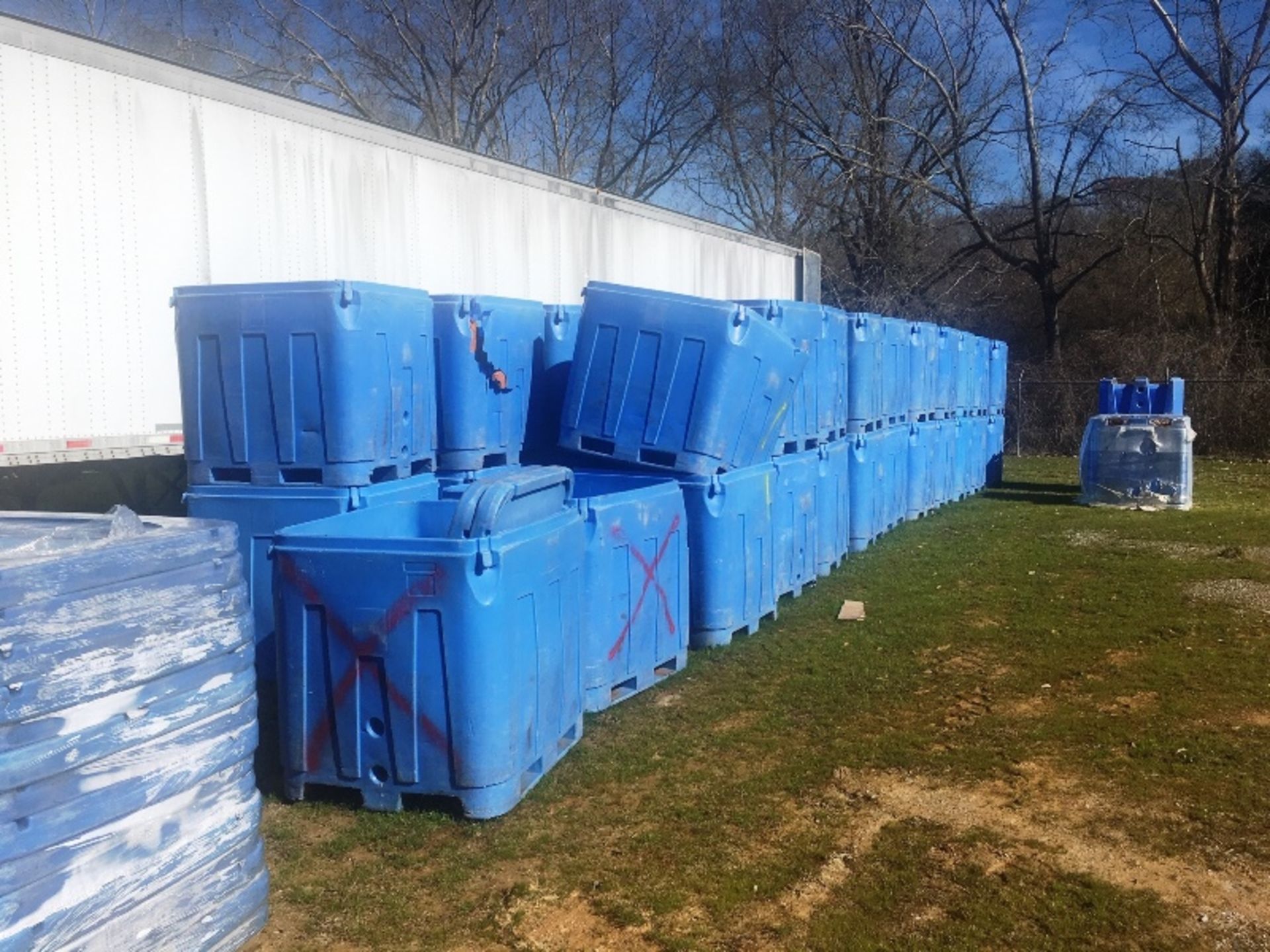 (20) Blue Plastic Totes, 40" W X 48" L X 40" D (Required Loading Fee $200.00 Norm Pavlish- - Image 2 of 3