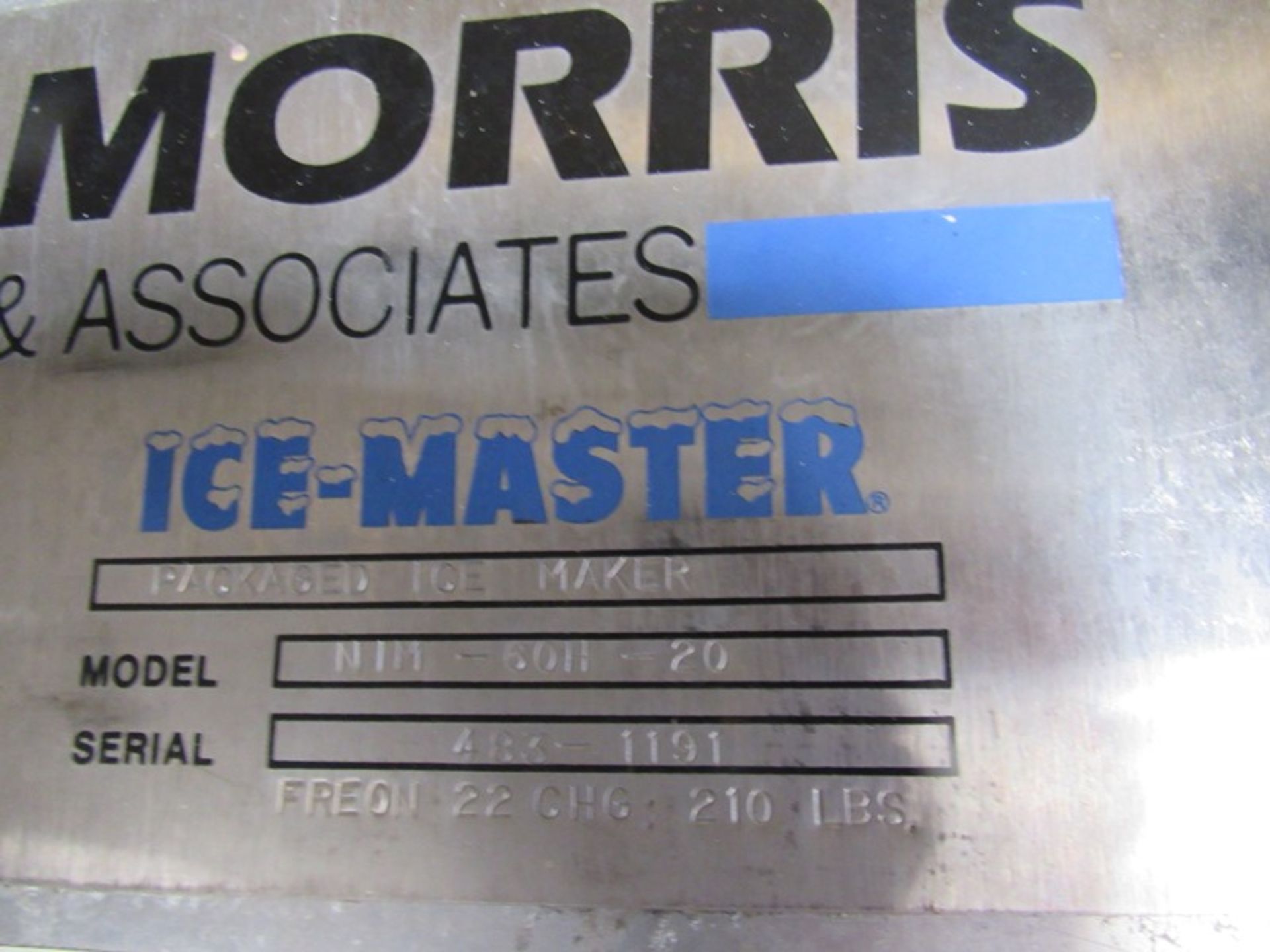 Morris Mdl. NIM60H-20 Packaged Ice Maker, Ser. #483-1191 (CAN BE REMOVED BY REMOVING A WALL - Image 5 of 5