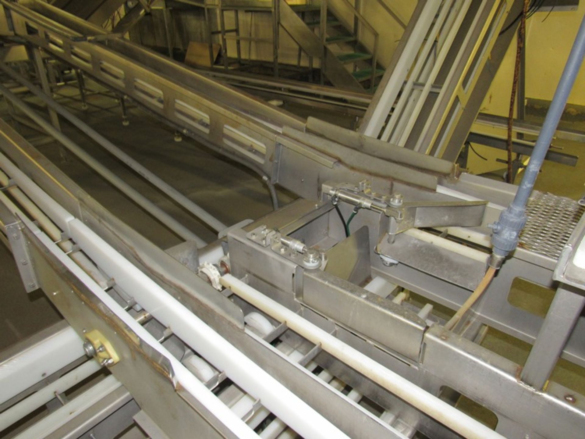 C.A.T. Stainless Steel Grading Line, dual lanes, 10 positions per lane, pneumatic drop chutes, - Image 8 of 18