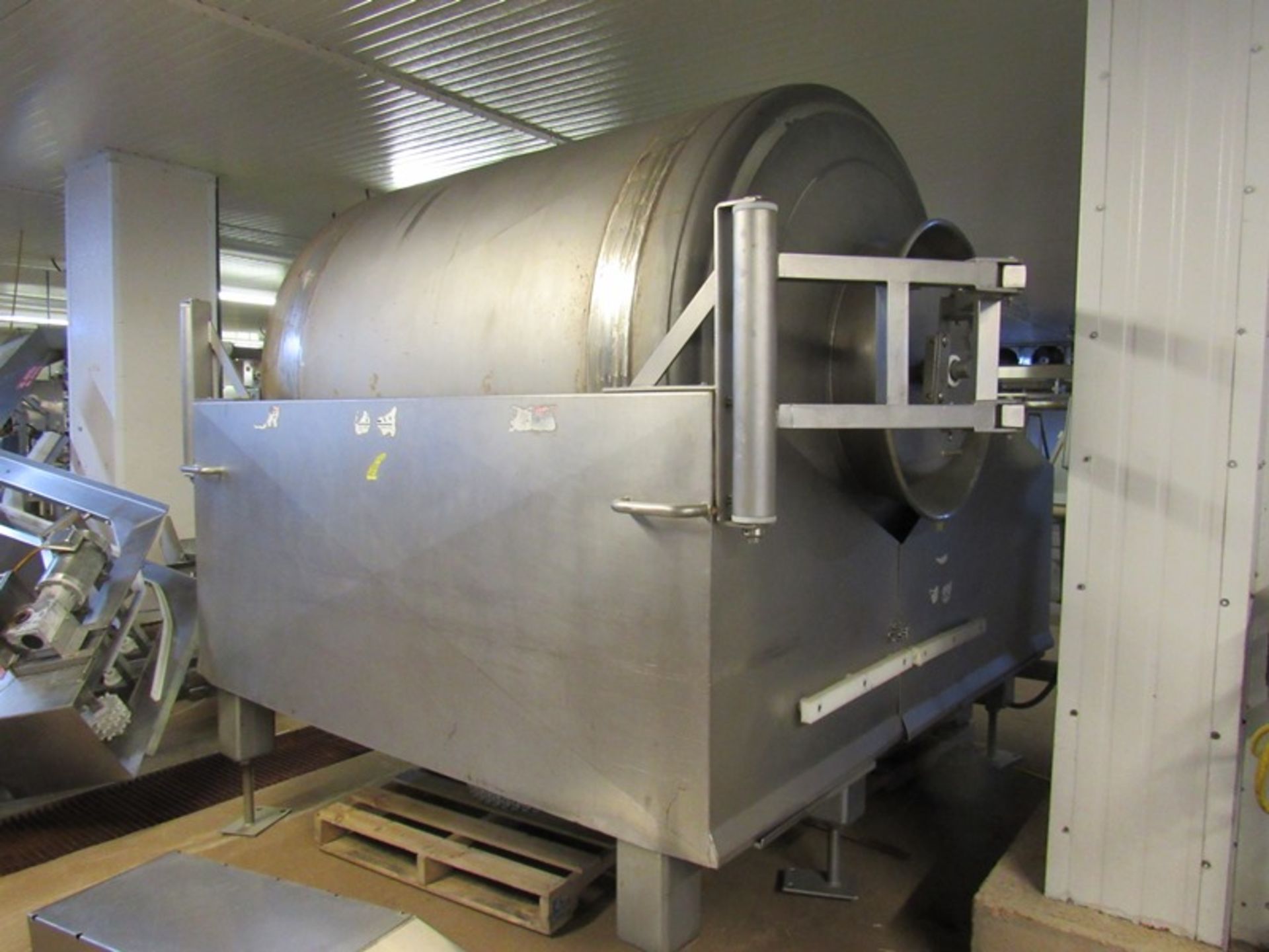 FPEC Stainless Steel Vacuum Tumbler, pass though, double door 5' Dia. X 6' L drum, touchscreen - Image 3 of 6