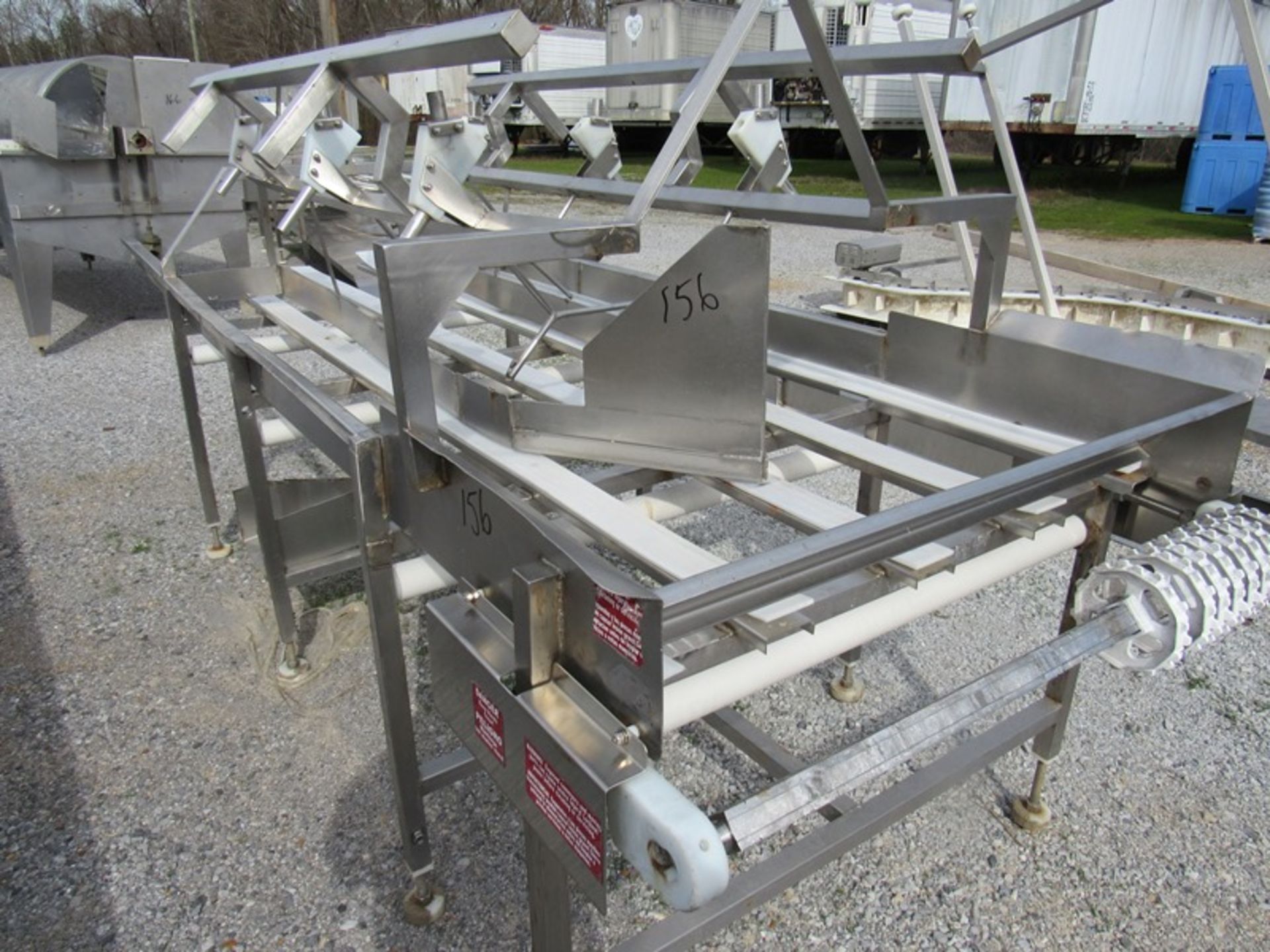 Lot Stainless Steel Conveyor Frames, (1) 4' W X 15' L, (1) 4' W X 8' L, (1) 4' W X 10' L, (1) 4' W X - Image 10 of 13