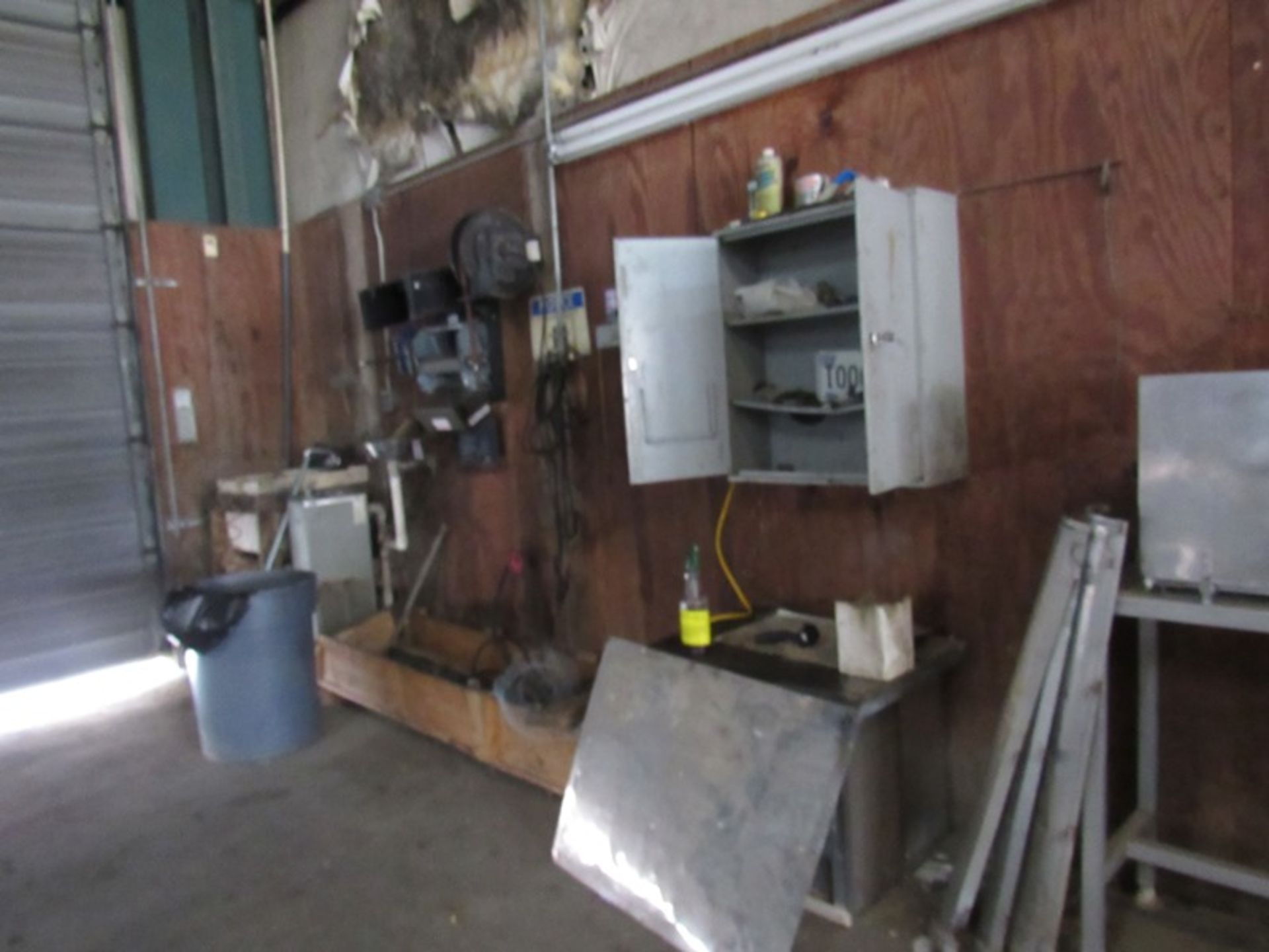 Lot Contents Garage: Refrigerators, 2-Wheel Cart, Benches, Misc. Motors, Hose Reels, Cabinets, - Image 24 of 27