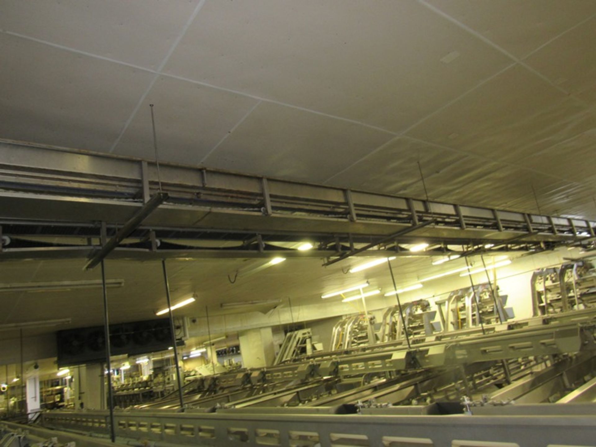 Stainless Steel Ceiling Suspend Conveyor, 6" W X 36' L, 1 h.p. motor (Required Loading Fee $1,000.00 - Image 5 of 6