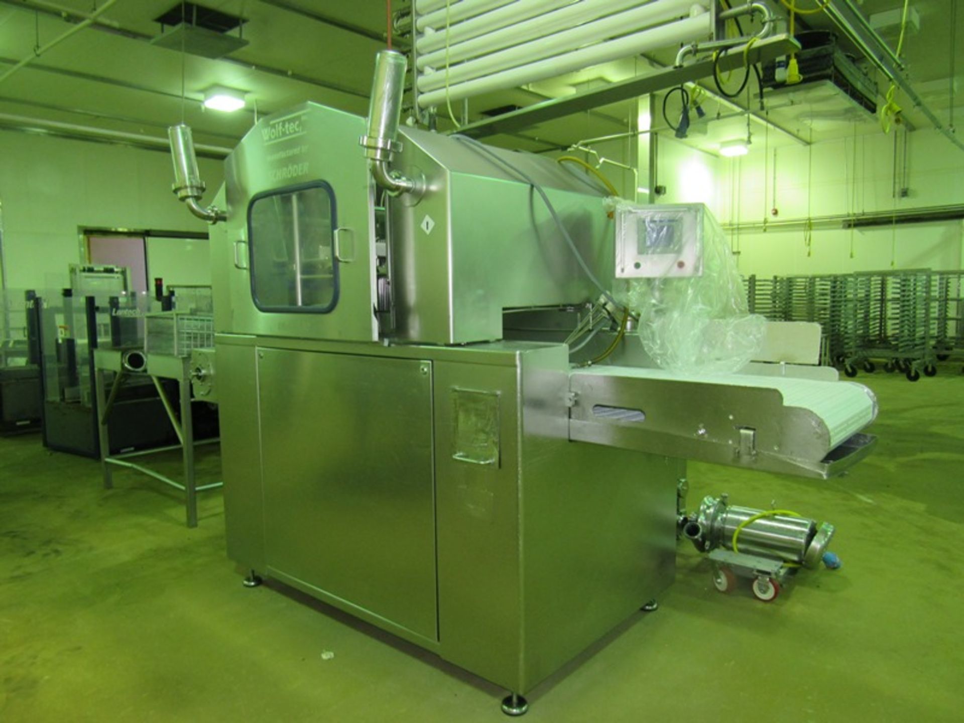 Schroeder Mdl. IMAX630 Wolftec Injector, double head, 273 needles head, 24" W X 10' L intralox - Image 2 of 32