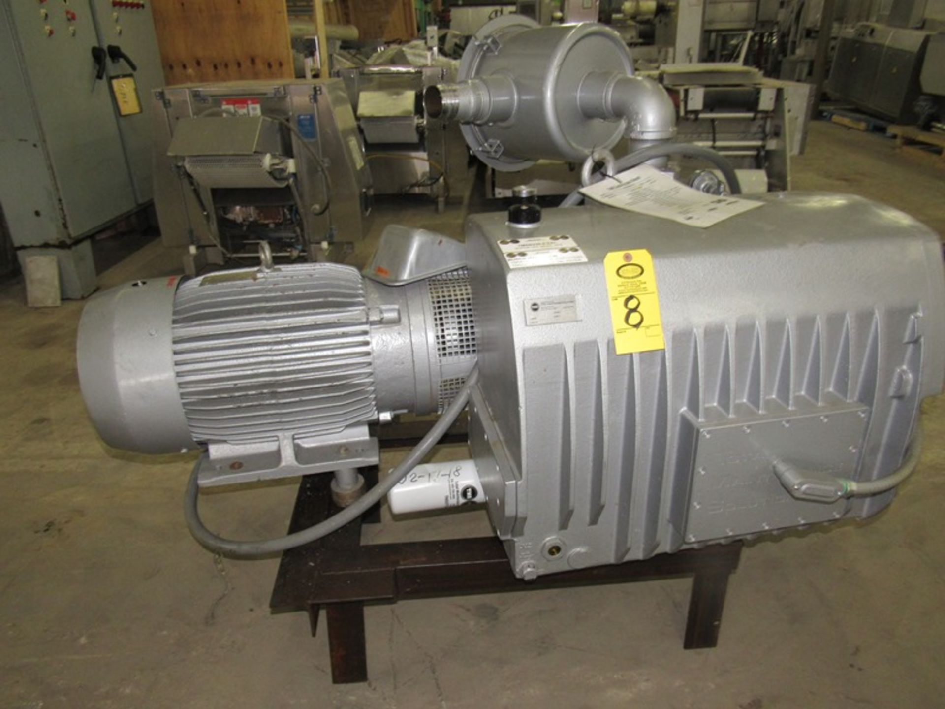 Busch Mdl. RA630 Vacuum Pump, 25 h.p., 230/460 volts, 3 phase, heat exchanger, rebuilt by TMS,