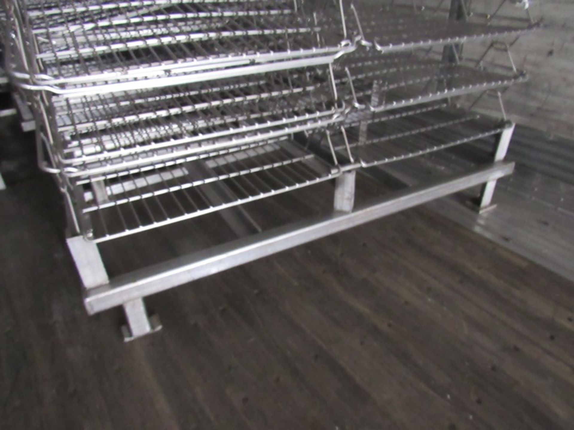 Stainless Steel Nestaway Baskets, 29" W X 29" L X 6" D with (7) stainless steel racks (Late Pickup - Image 2 of 2