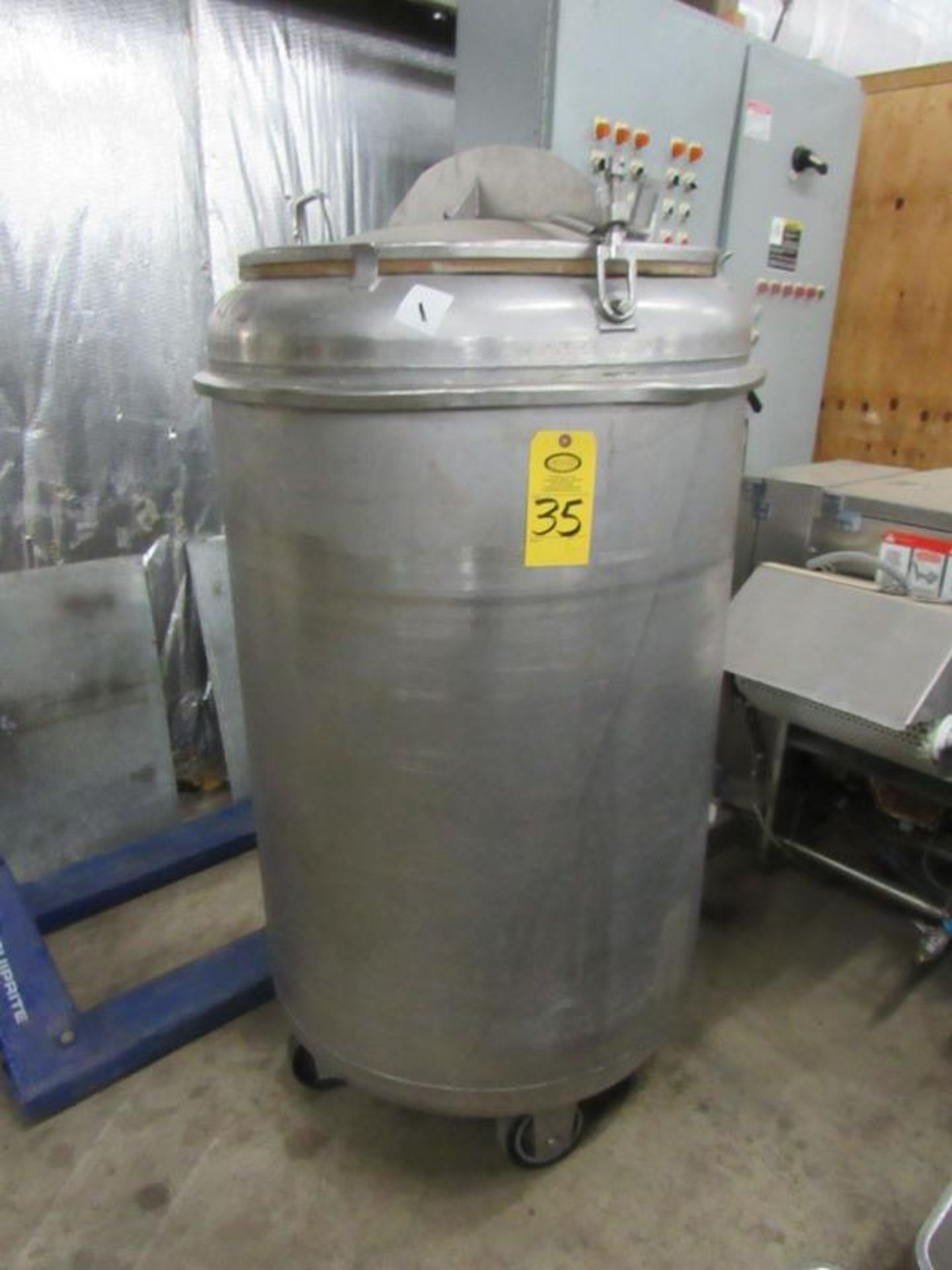 Stainless Steel 750 Liter Massage Drum, 32" Dia. X 4' Deep