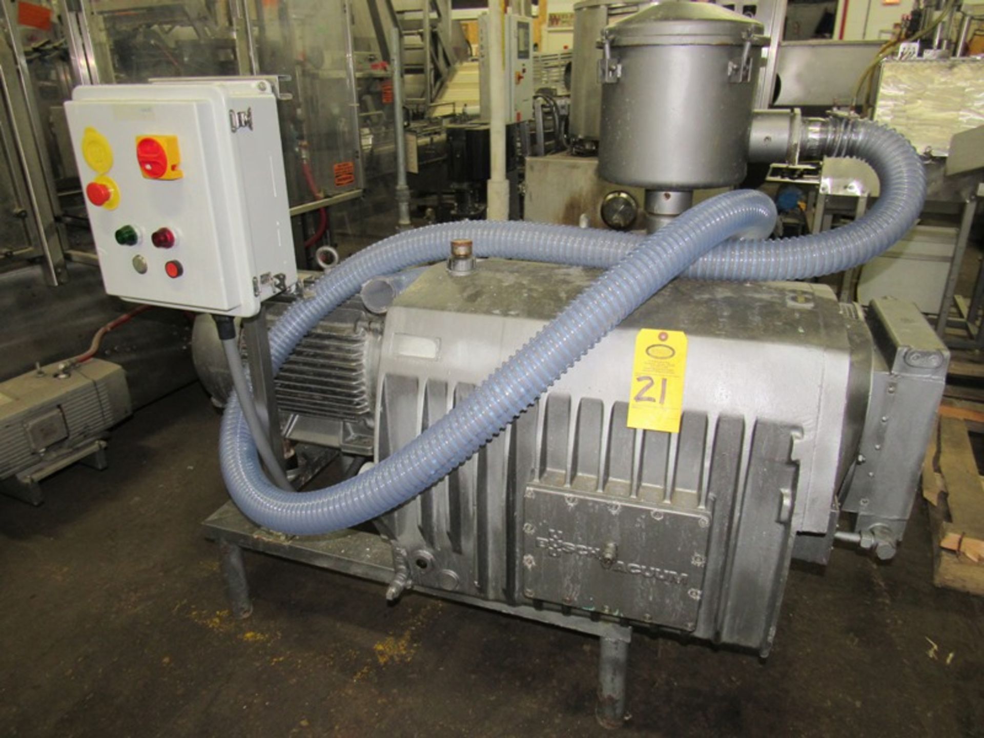 Busch Mdl. RA630 Vacuum Pump, 25 h.p., 230/460 volts, 3 phase, heat exchanger, rebuilt by TMS,