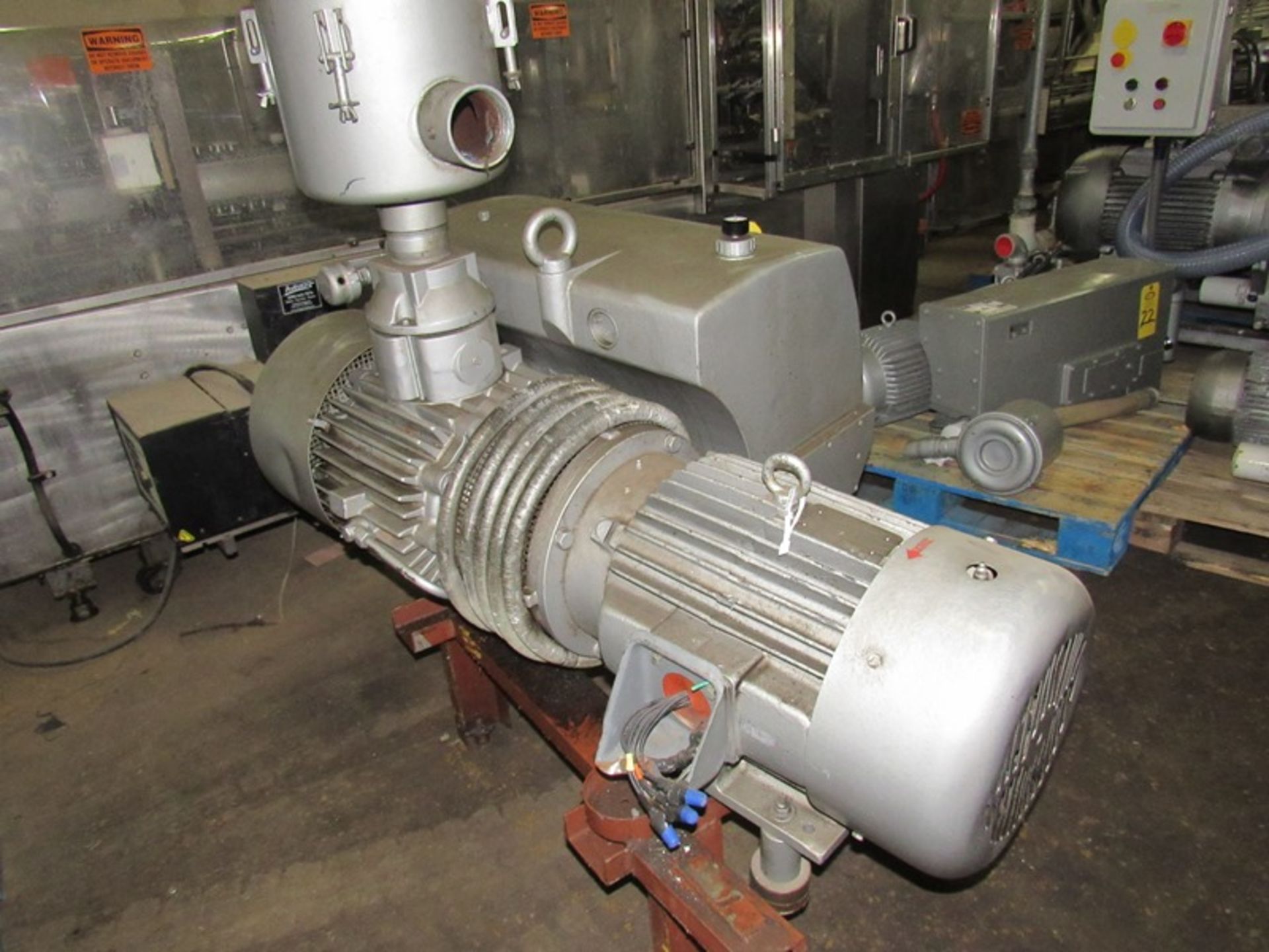 Busch Mdl. RAO400 Vacuum Pump, 15 h.p., 230/460 volt motor, 3 h.p., rebuilt by TMS, Ser. #354285 - Image 3 of 3