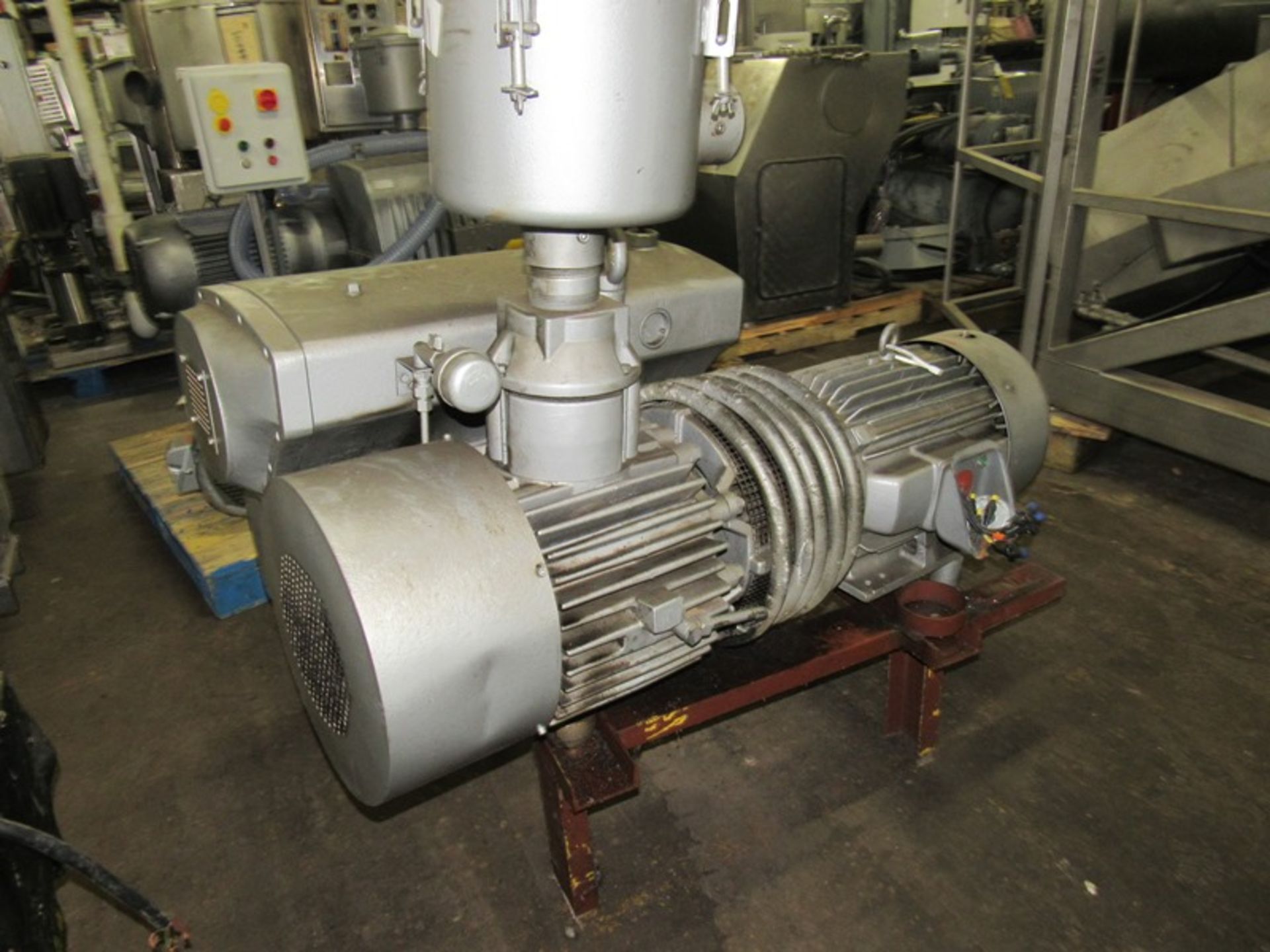 Busch Mdl. RAO400 Vacuum Pump, 15 h.p., 230/460 volt motor, 3 h.p., rebuilt by TMS, Ser. #354285 - Image 2 of 3