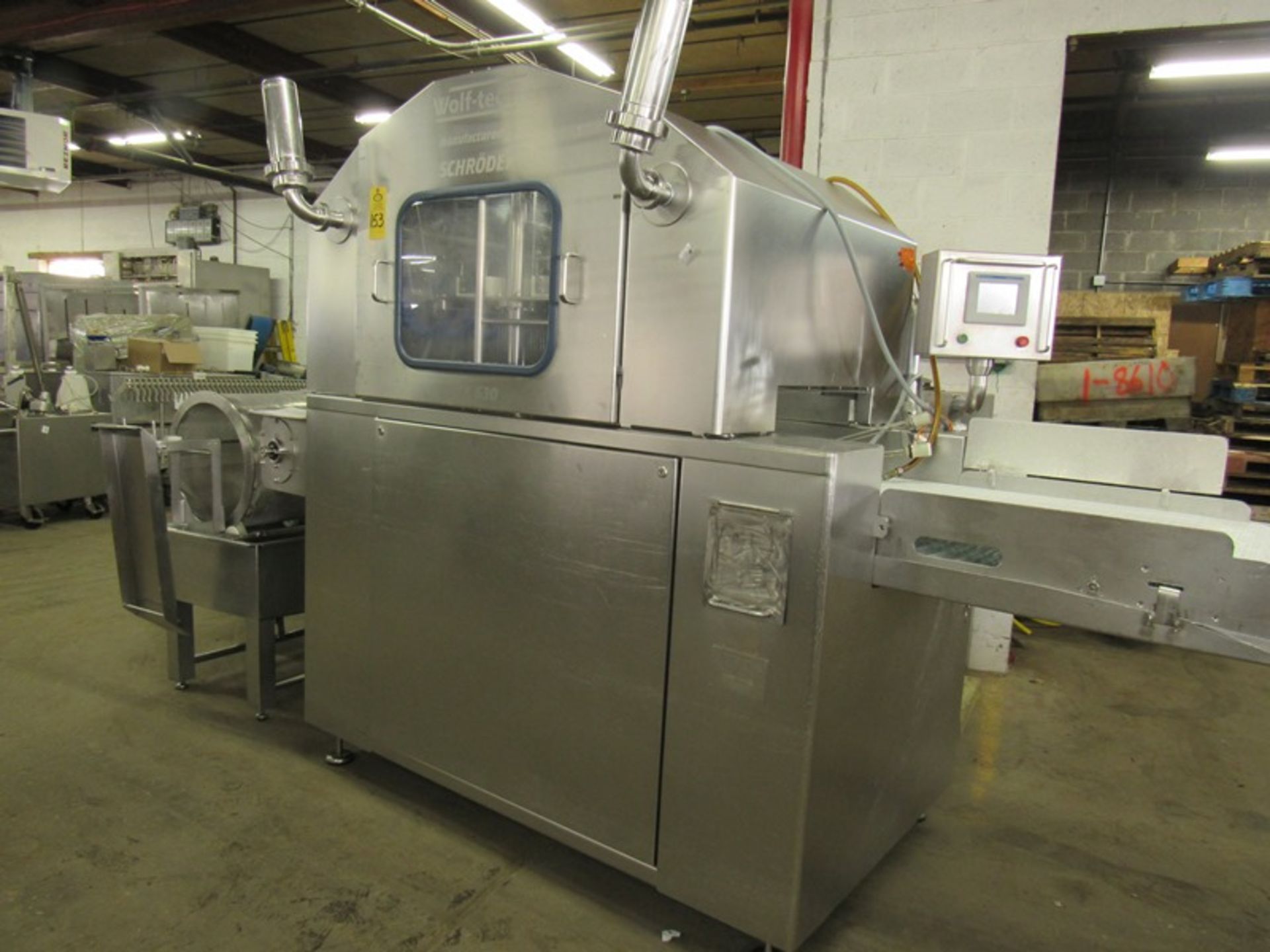 Schroeder Mdl. IMAX630 Wolftec Injector, double head, 273 needles head, 24" W X 10' L intralox - Image 3 of 32