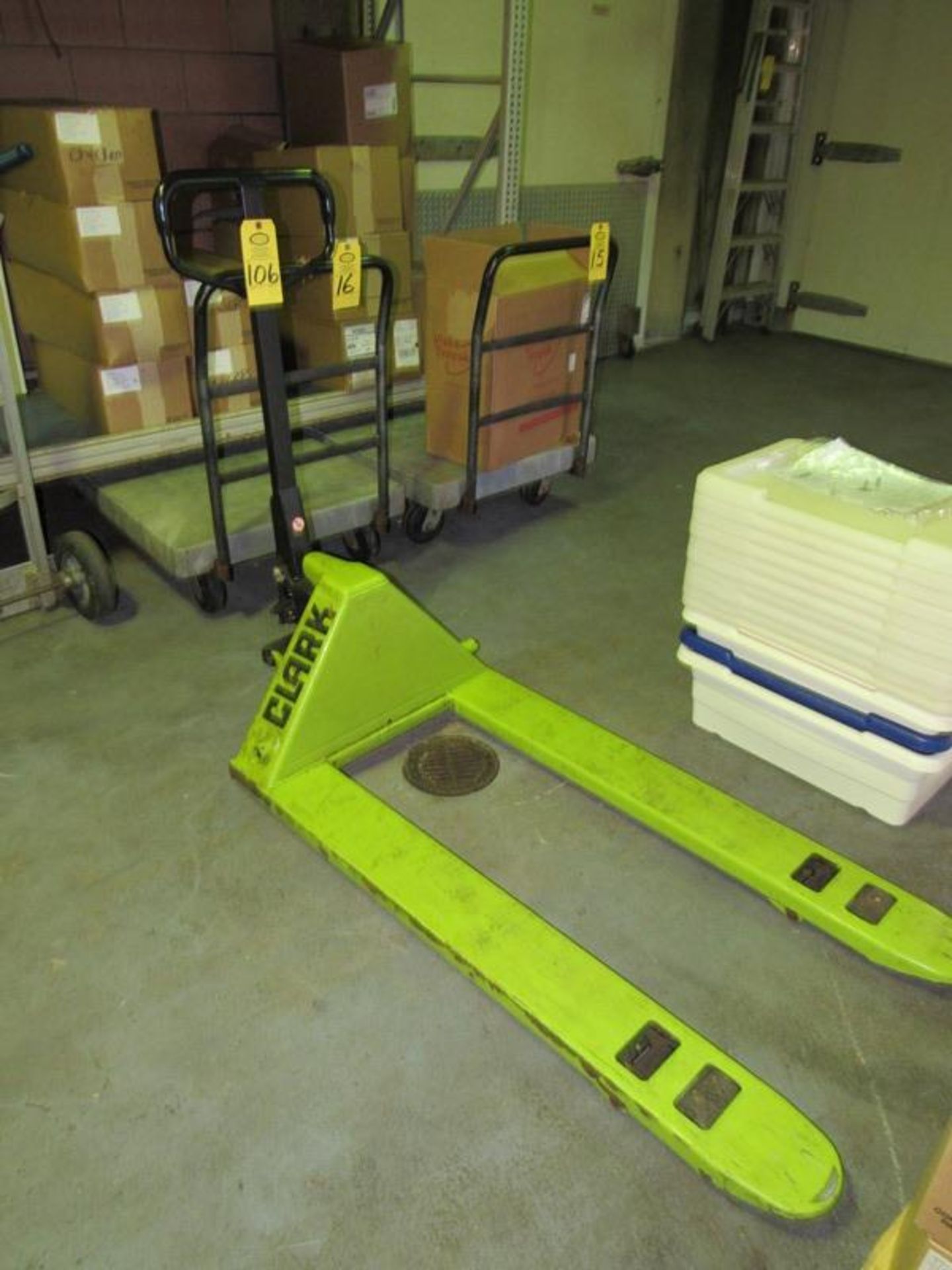 Clark Pallet Jack (Required Loading Fee $5.00 - Small Items Will Be Loaded Curb Side. Norm