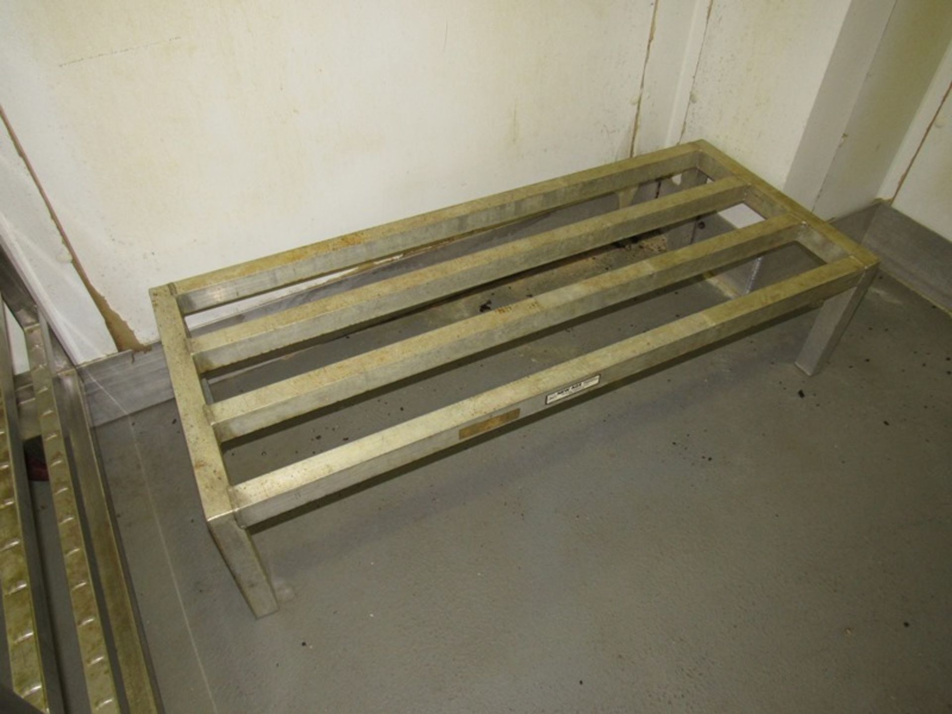 Lot of (4) Dunnage Racks, (3) 20" W X 4' L X 12" T, (1) 20" W X 37" X 7" T(No product or lotted