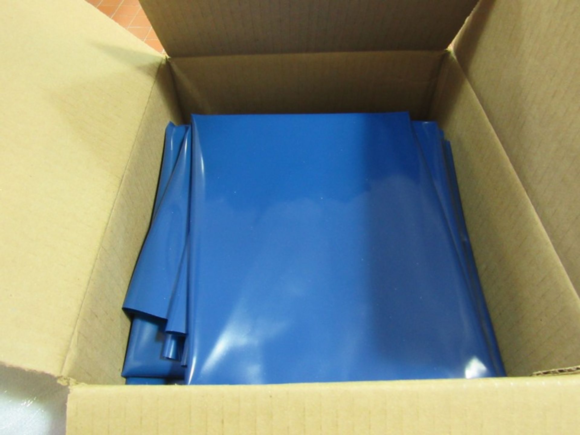 Lot Hairnets, (8) Locknane Red Vinyl Aprons, (20) Ansell Blue Vinyl Aprons (Required Loading Fee $ - Image 5 of 10