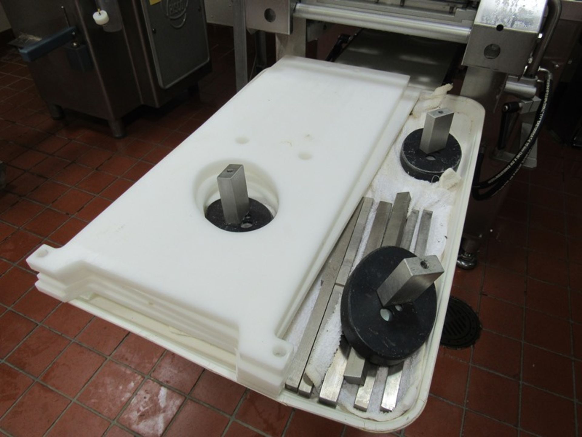 Nutec Mdl. 720 Patty Former, with ultimate fill system, set up with 2 up, 4.5 round, 4 oz plate with - Image 14 of 16
