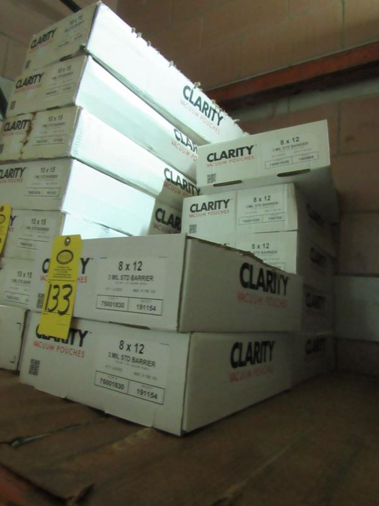 Cases Clarity Vacuum Pouches, 8 X 12 3 MIL STD Barrier 1000/cs(Required Loading Fee $10.00 - Small