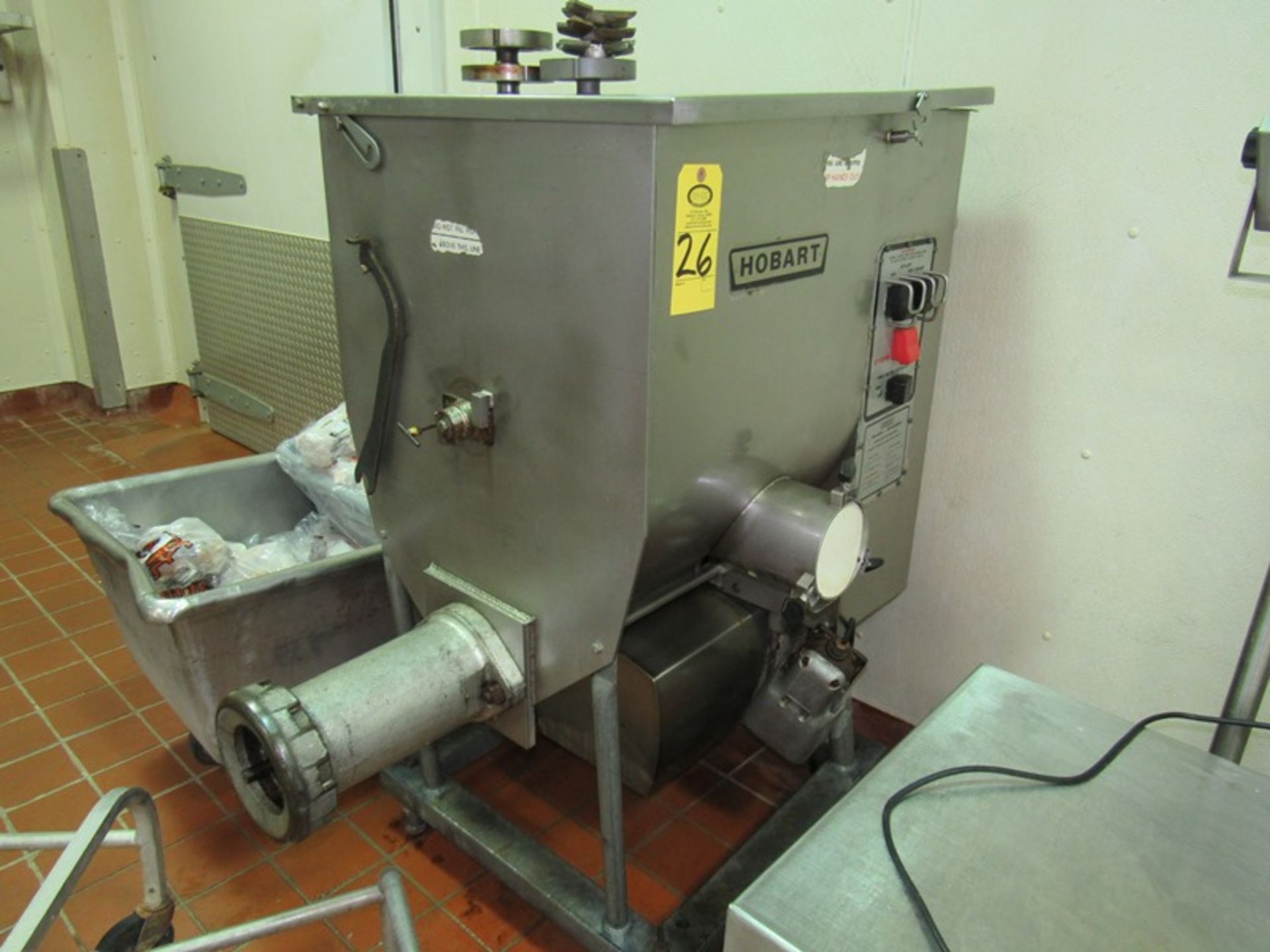 Hobart Mdl. 4352 Mixer/Grinder, 5" head, side automatic load port, foot pedal, 220 volts, 3 phase,