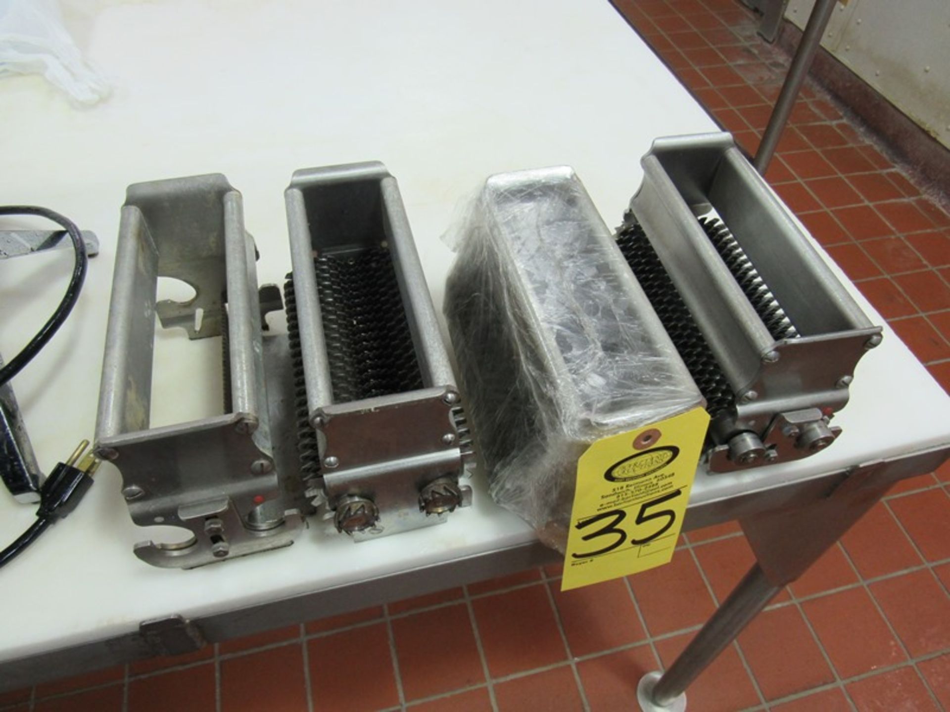 Lot (3) Tenderizer Blade Sets, (1) Form, (2) Separators(Required Loading Fee $10.00 - Small Items