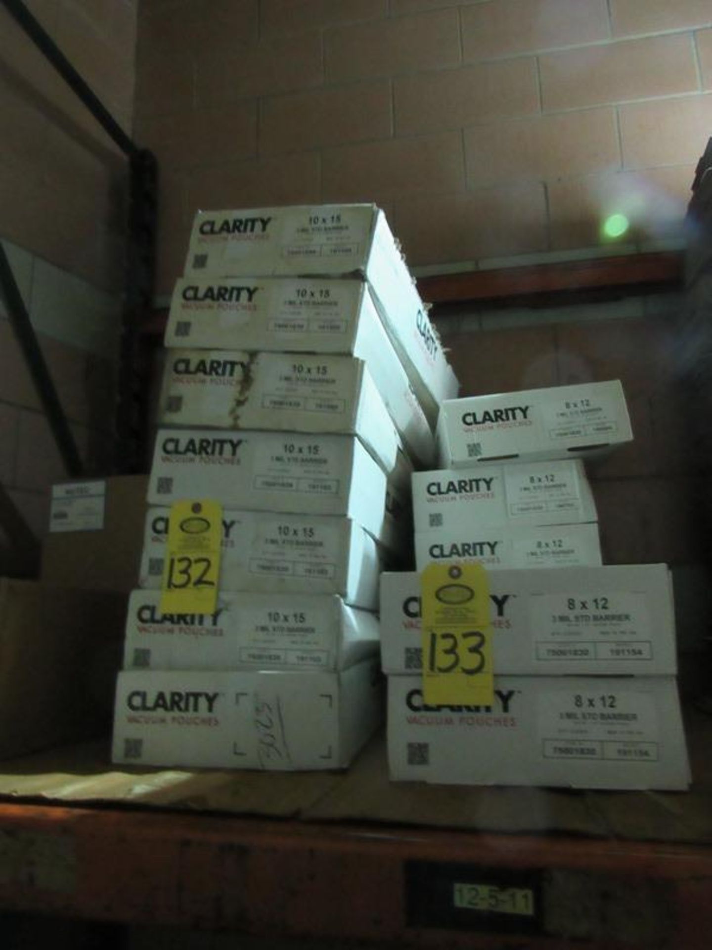 Cases Clarity Vacuum Pouches, 10 X 15 3 MIL STD Barrier 1000/cs(Required Loading Fee $10.00 -