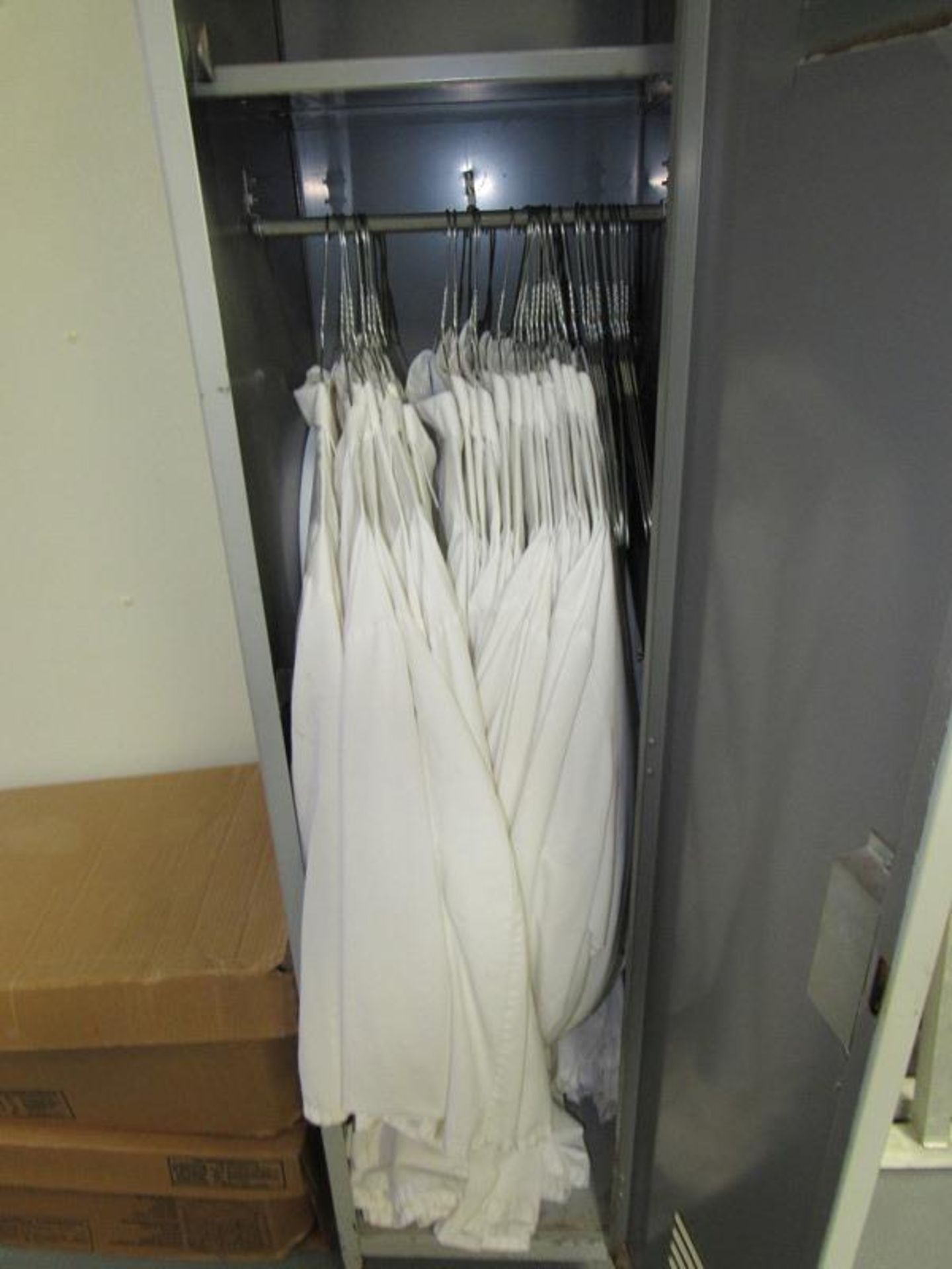 Lot (1) Locker @ (50) White Frocks (Required Loading Fee $10.00 - Small Items Will Be Loaded Curb - Image 2 of 2
