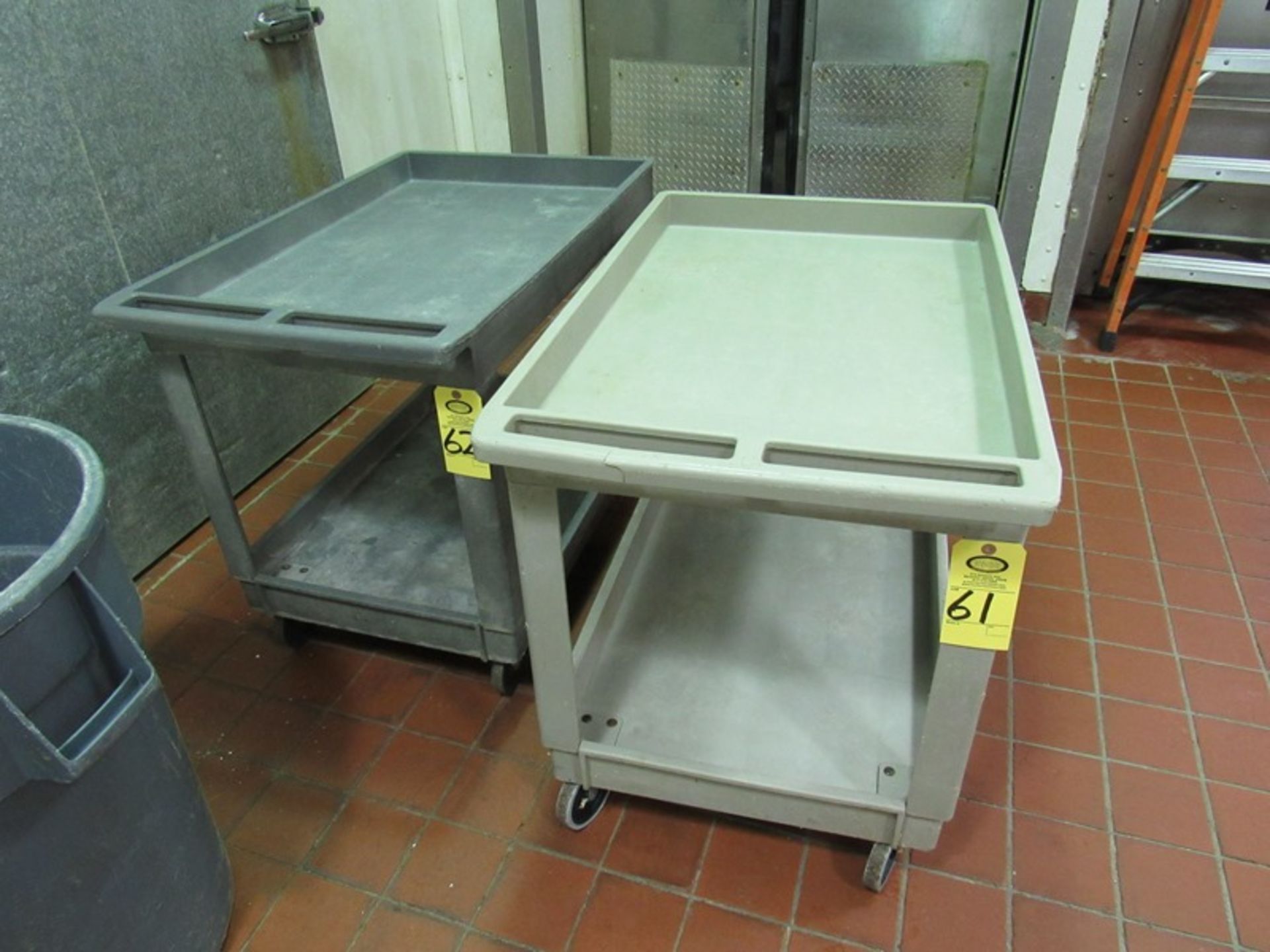 Rubbermaid Plastic Cart, 2' W X 3' L X 32" T (Required Loading Fee $5.00 - Small Items Will Be