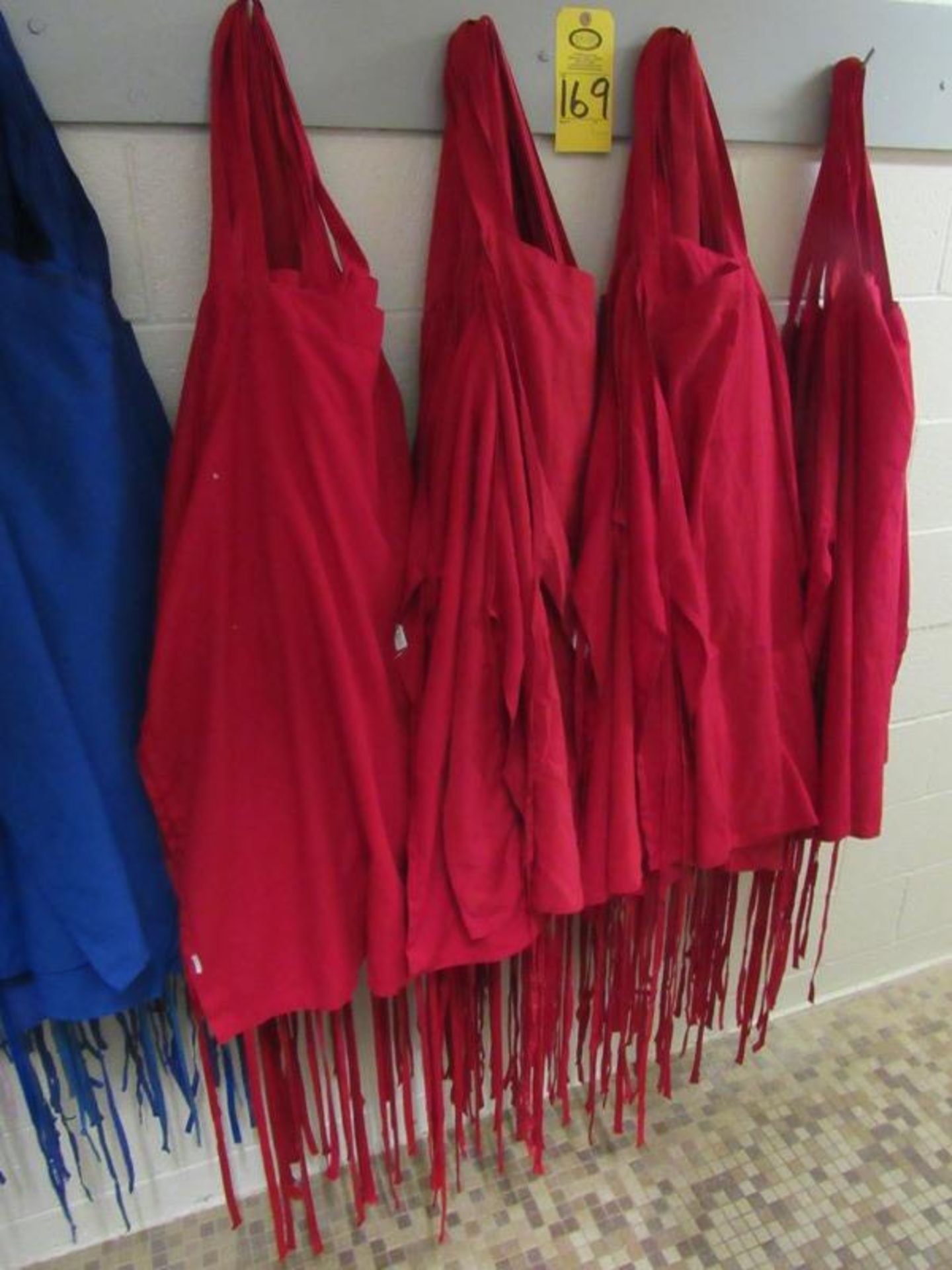 Red Cotton Blend Aprons (Required Loading Fee $10.00 - Small Items Will Be Loaded Curb Side. Norm