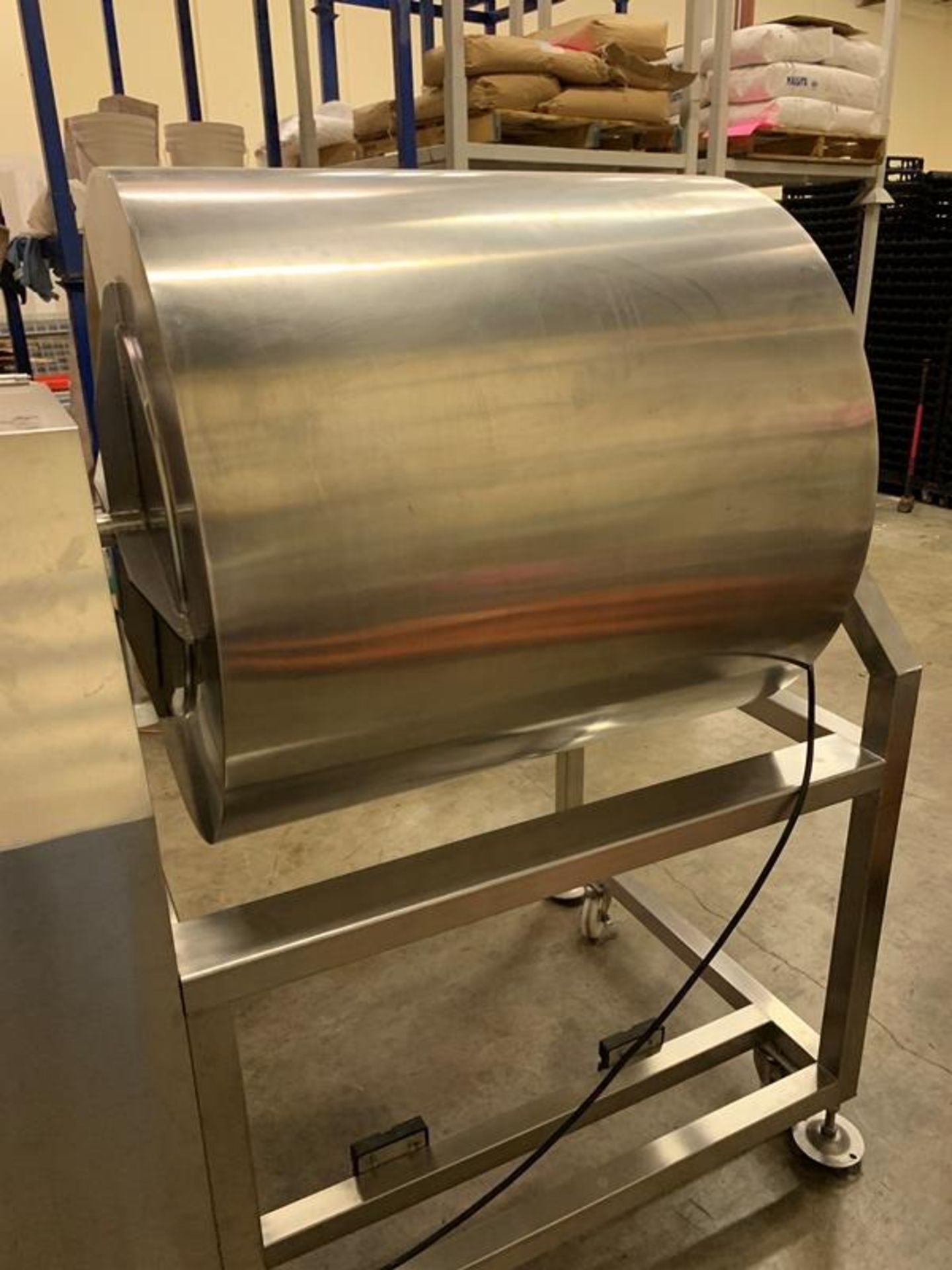 TMS Mdl. 500 Vacuum Tumbler, 34" Dia. X 34" L Drum, Busch vacuum pump, Ser. #PF16071423, Mfg. - Image 2 of 16