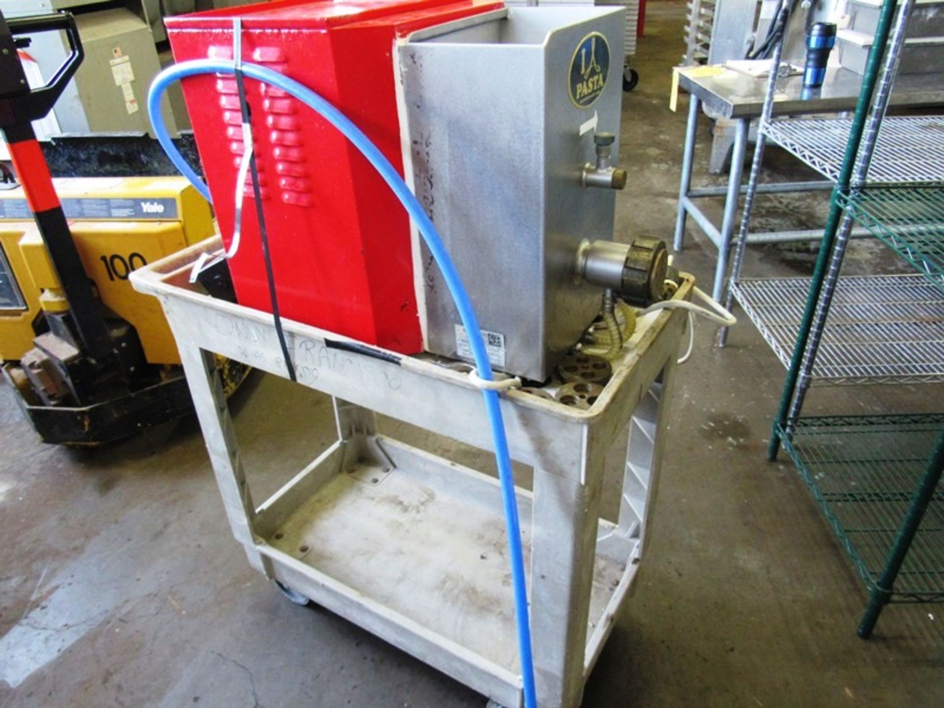 Arcabaleno Mdl. AEX30Stella Pasta Extruder, with 4 heads, on cart, 110 volts, Ser. #100810 - Image 2 of 6