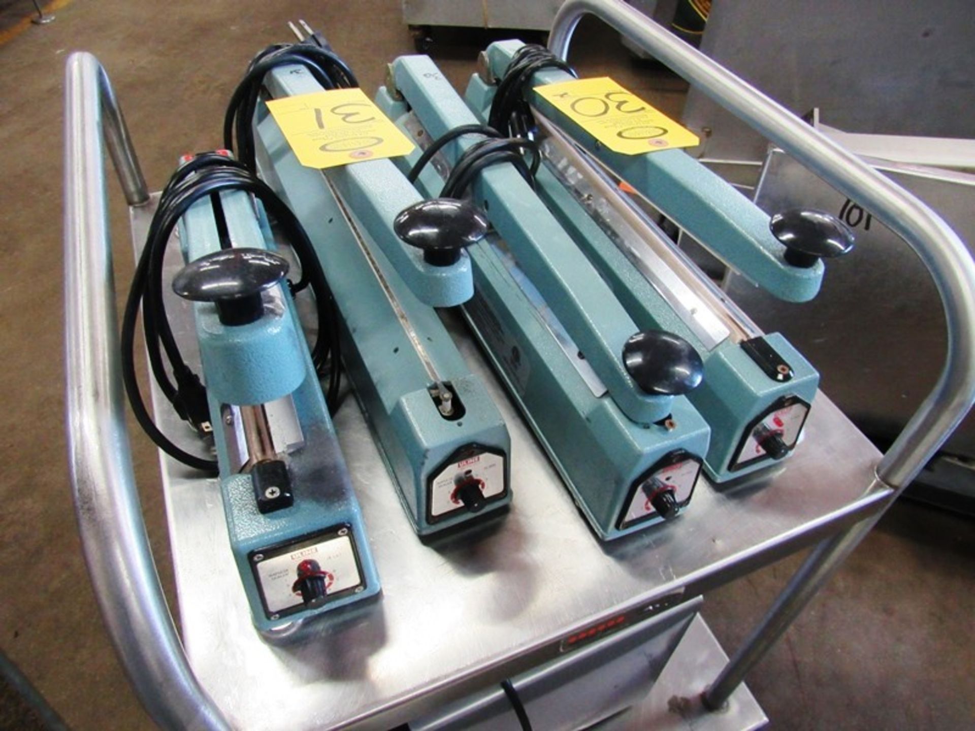 Lot of ULINE Impulse Sealers, (1) Mdl. H-306, 16" Long (1) Mdl. H-161, 8" Long Seal Bars - Image 2 of 2