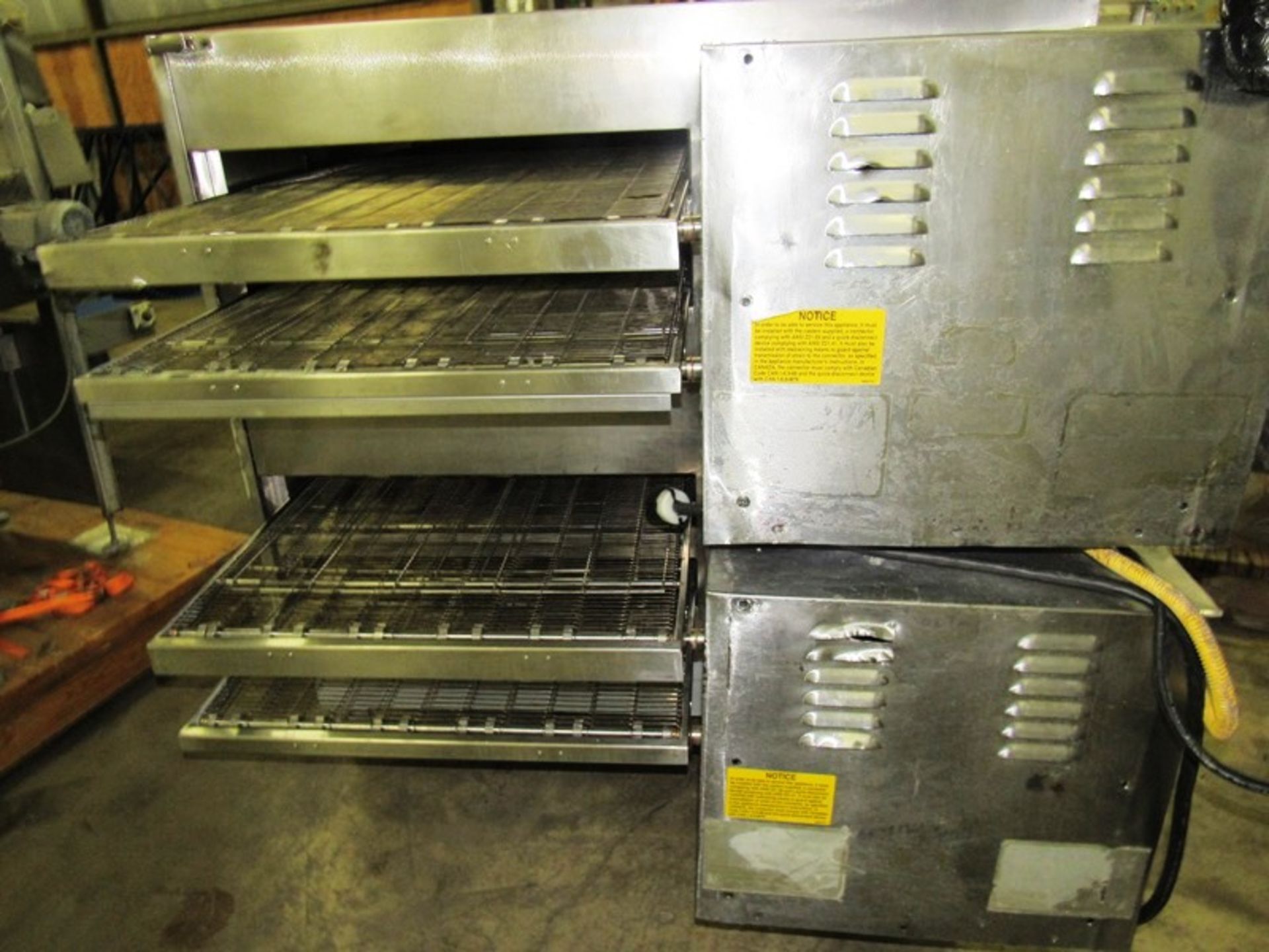 Lincoln Double Deck, 4 conveyor Impingement Oven, 32" W X 106" L, stainless steel ladder chain - Image 9 of 20