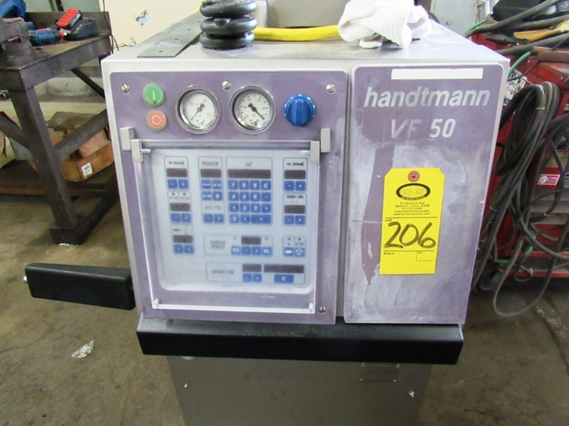 Handtmann Mdl. VF50 Vacuum Stuffer, digital controls, Ser. #18416, 220 volts, 3 phase - Image 4 of 8