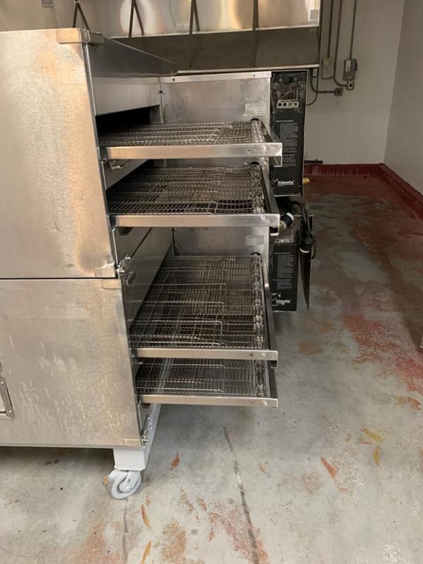 Lincoln Double Deck, 4 conveyor Impingement Oven, 32" W X 106" L, stainless steel ladder chain - Image 4 of 20