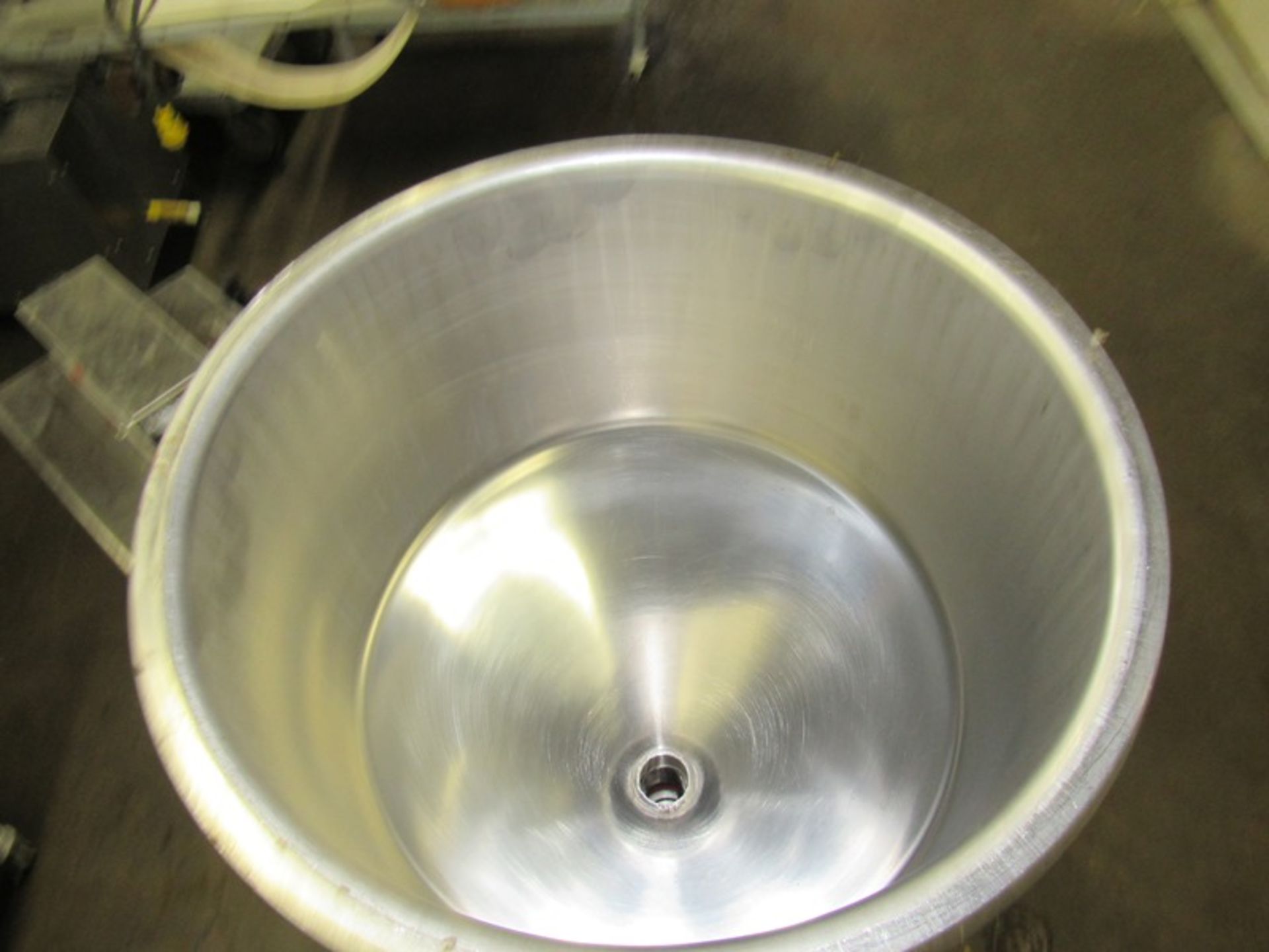 Accutek Stainless Steel Piston Filler, 13" Dia. X 18" D hopper, 12" stroke on cylinder, foot pedal - Image 6 of 6