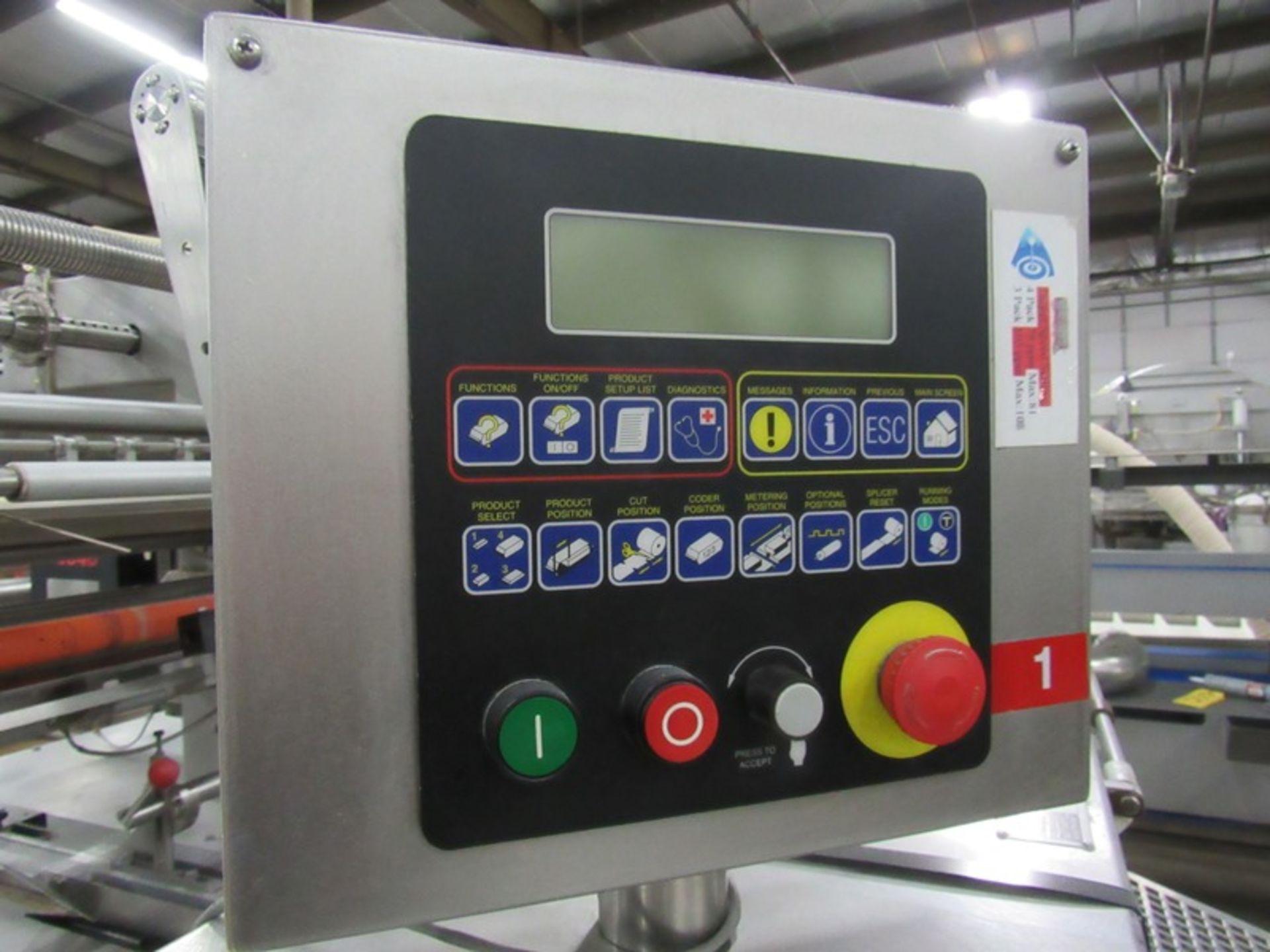 Doboy Mdl. Micromatic L-R Flow Wrapper, 460 volts, touchscreen controls, manual heater controls, - Image 12 of 18