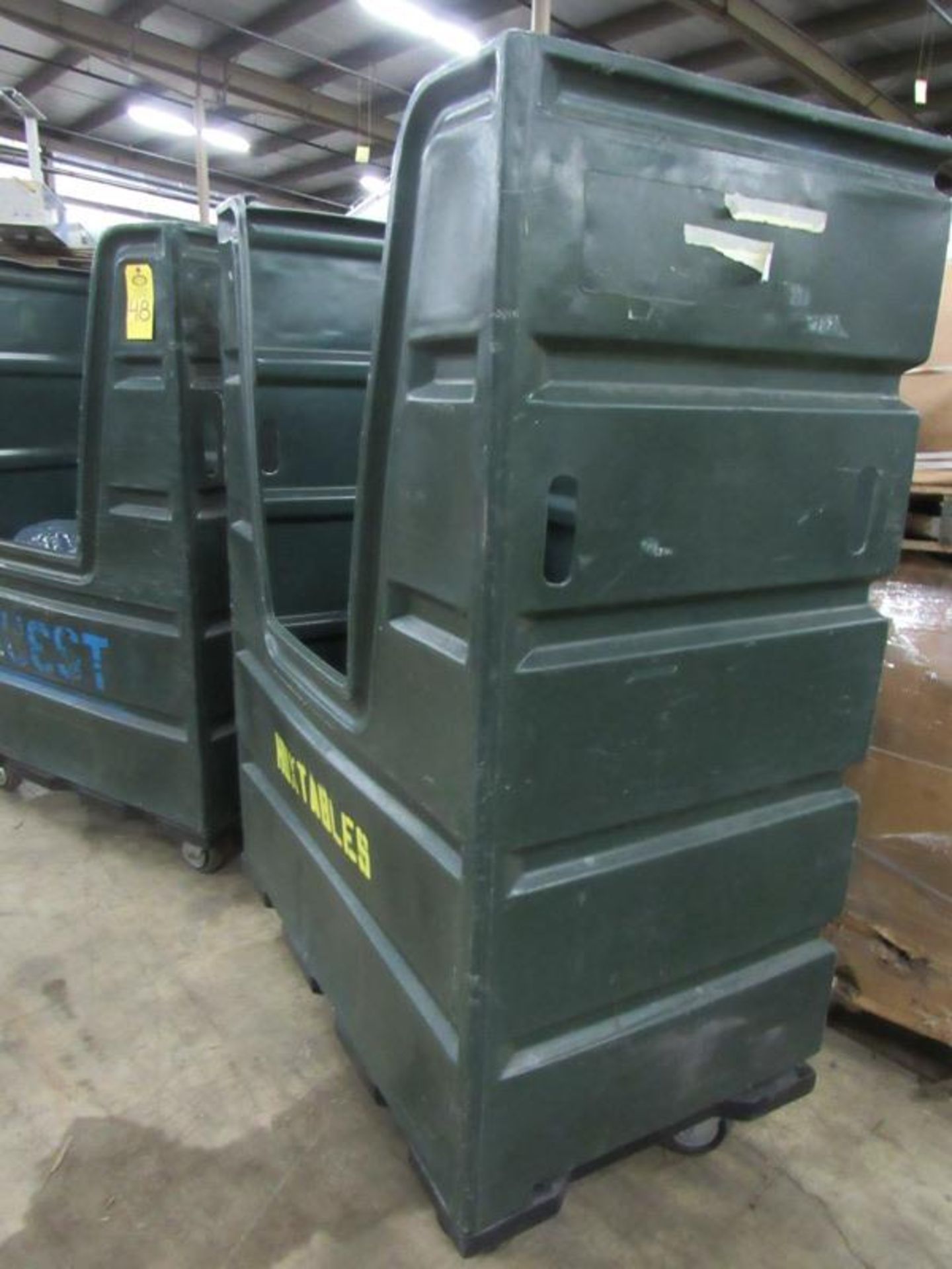 Lot of (2) Plastic Utility Carts, 28" W X 48" L X 68" T - Image 2 of 2