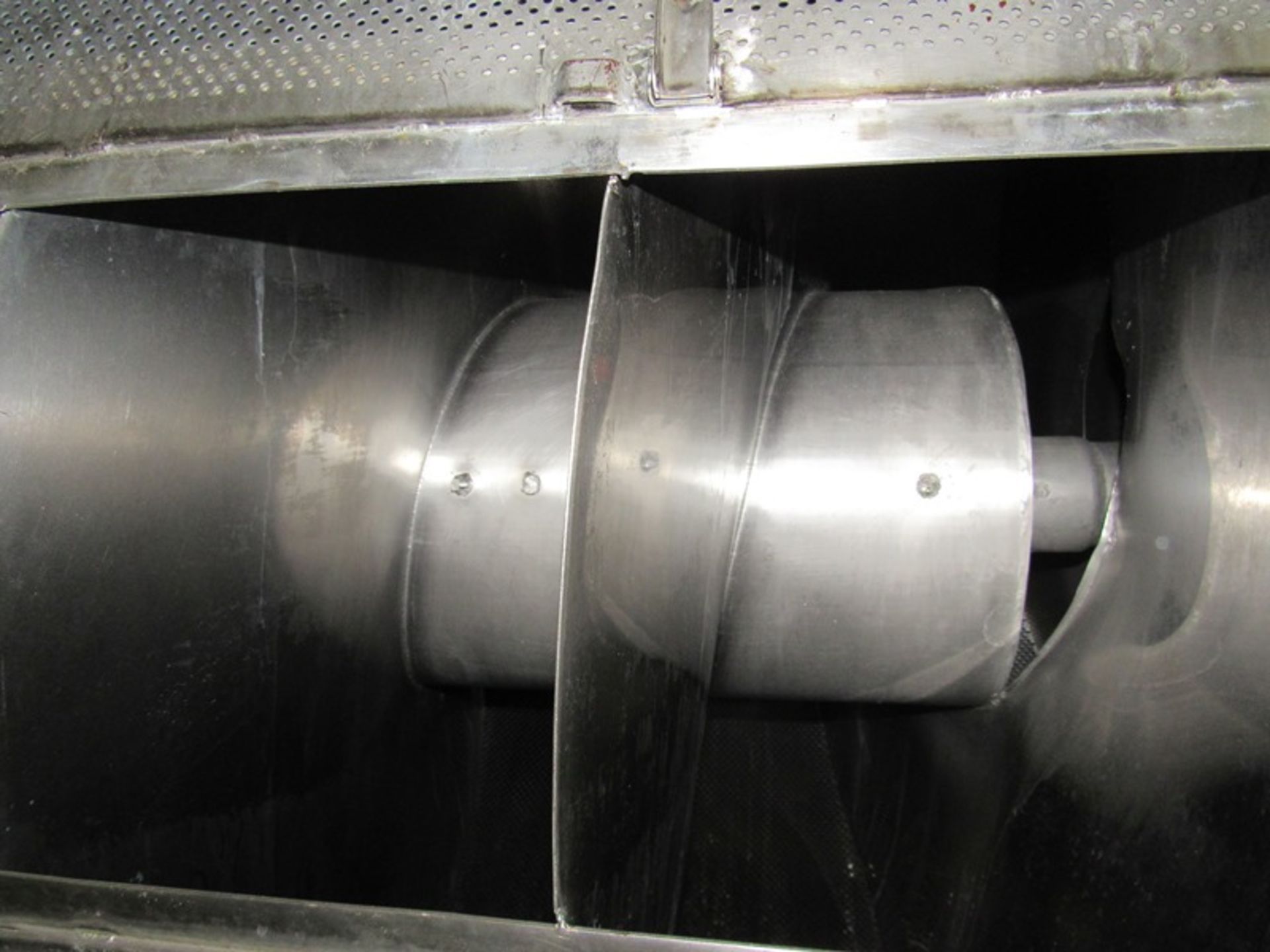 Stainless Steel Vegetable Blancher, 4' Dia. X 11' L spiral auger, in stainless steel cabinet - Image 4 of 9