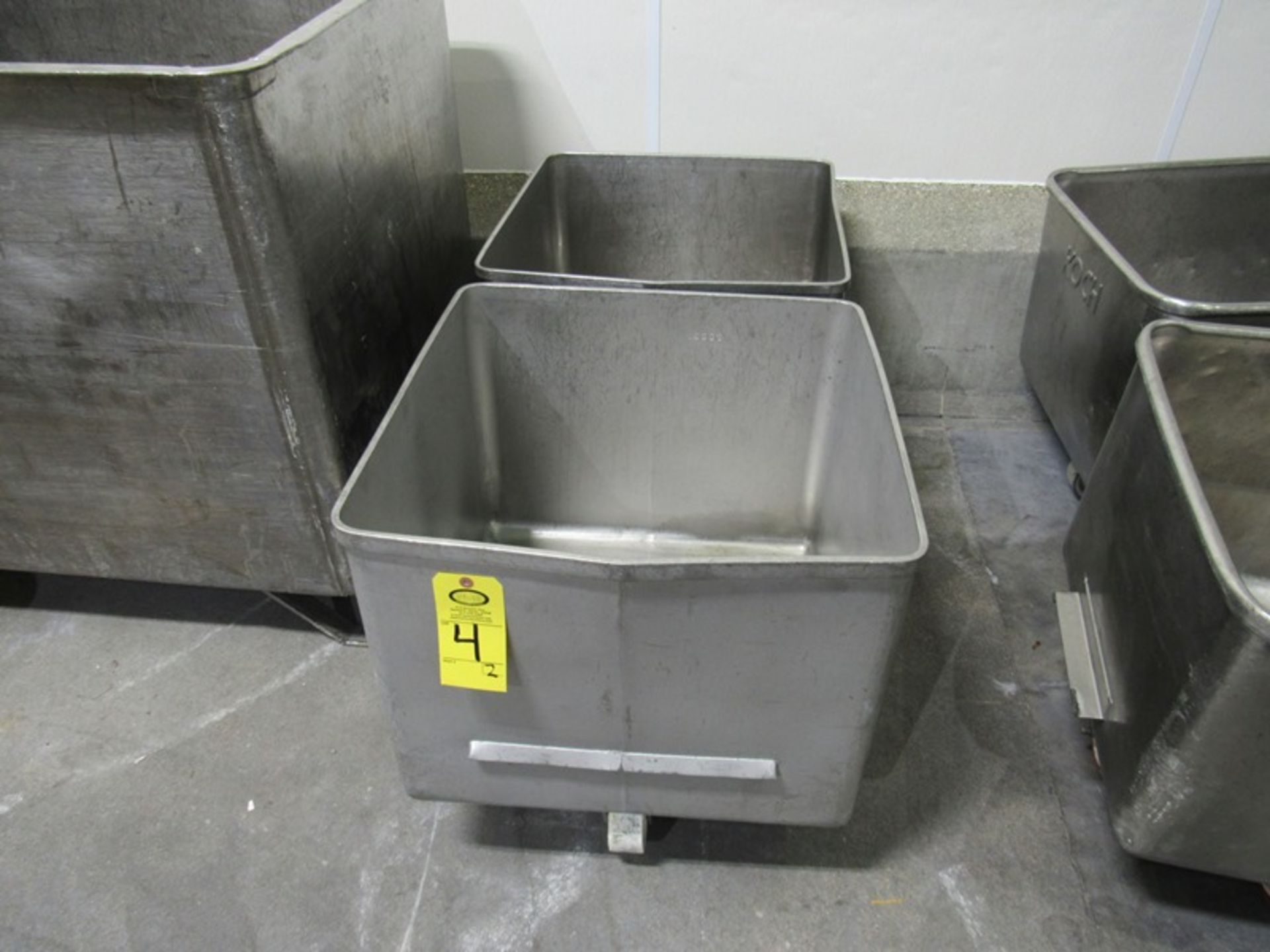 Stainless Steel Euro Style Dump Buggies, 400 Lb. capacity (Located in Plano, IL - Loading Fee: $10