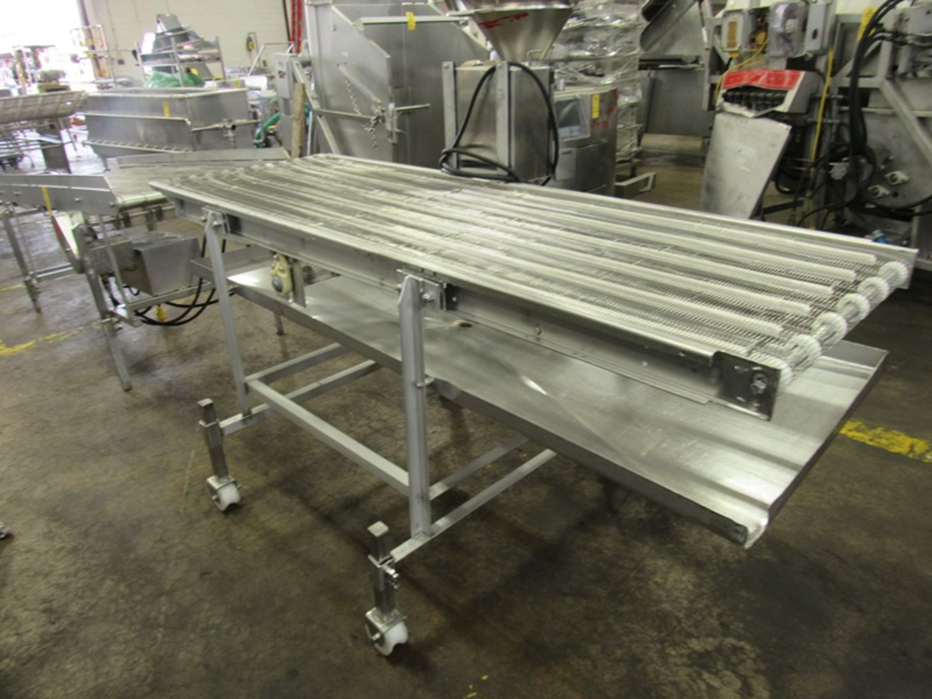 Stainless Steel Conveyor, 28" W X 88" L ladder chain belt, 3/4 h.p., 230/460 volt motor, stainless - Image 3 of 3