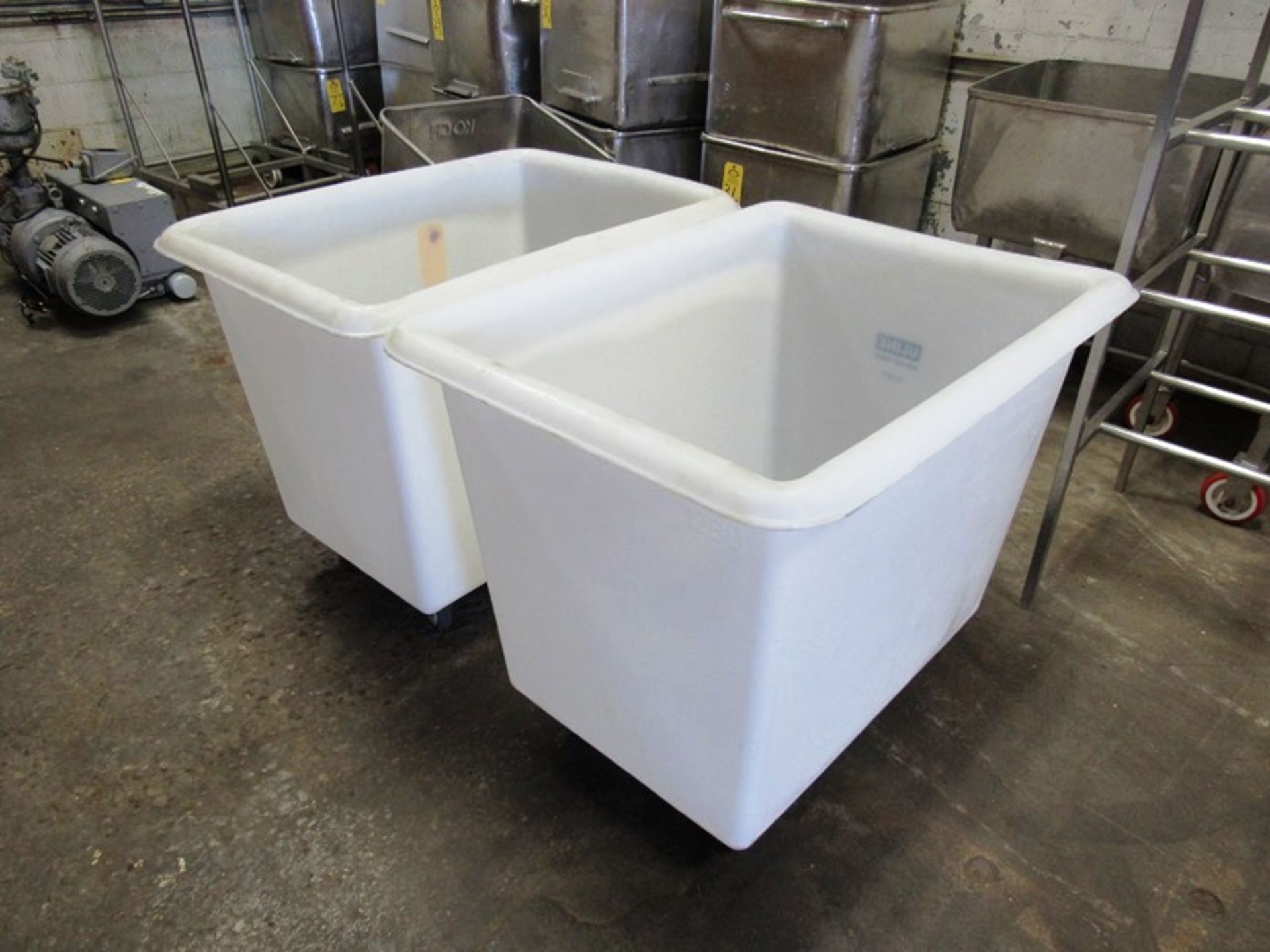 Uline Portable Plastic Totes, 24" W X 34" L X 26" D (Located in Plano, IL - Loading Fee: $10 Removal - Image 2 of 2