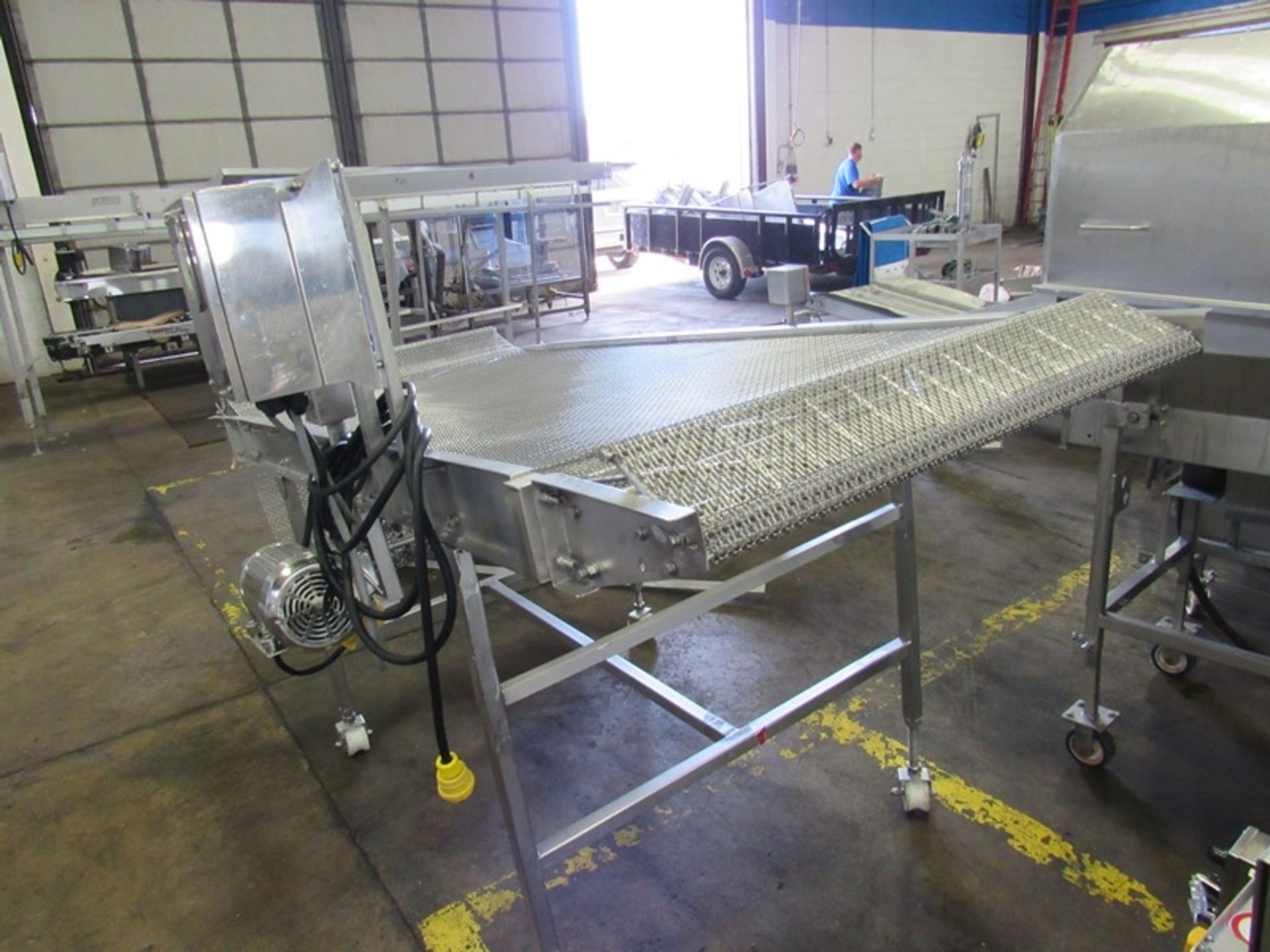 Stainless Steel Conveyor, 41 1/2" W X 10' L stainless steel mesh belt, 230/460 volt, stainless steel - Image 2 of 4