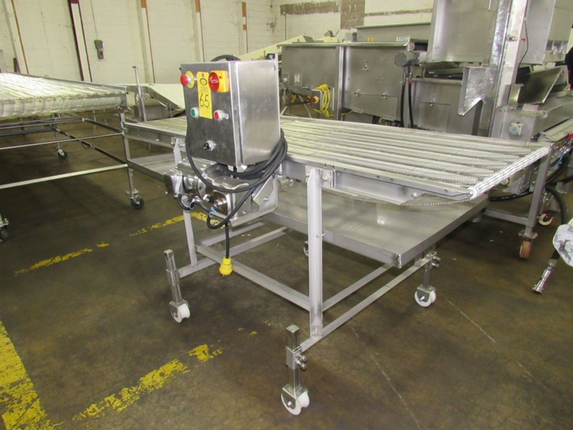 Stainless Steel Conveyor, 28" W X 88" L ladder chain belt, 3/4 h.p., 230/460 volt motor, stainless - Image 2 of 3