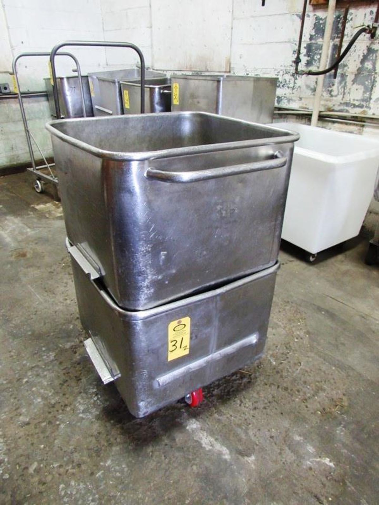 Stainless Steel Dump Buggies, 400 Lb. capacity (Located in Plano, IL - Loading Fee: $10 Removal