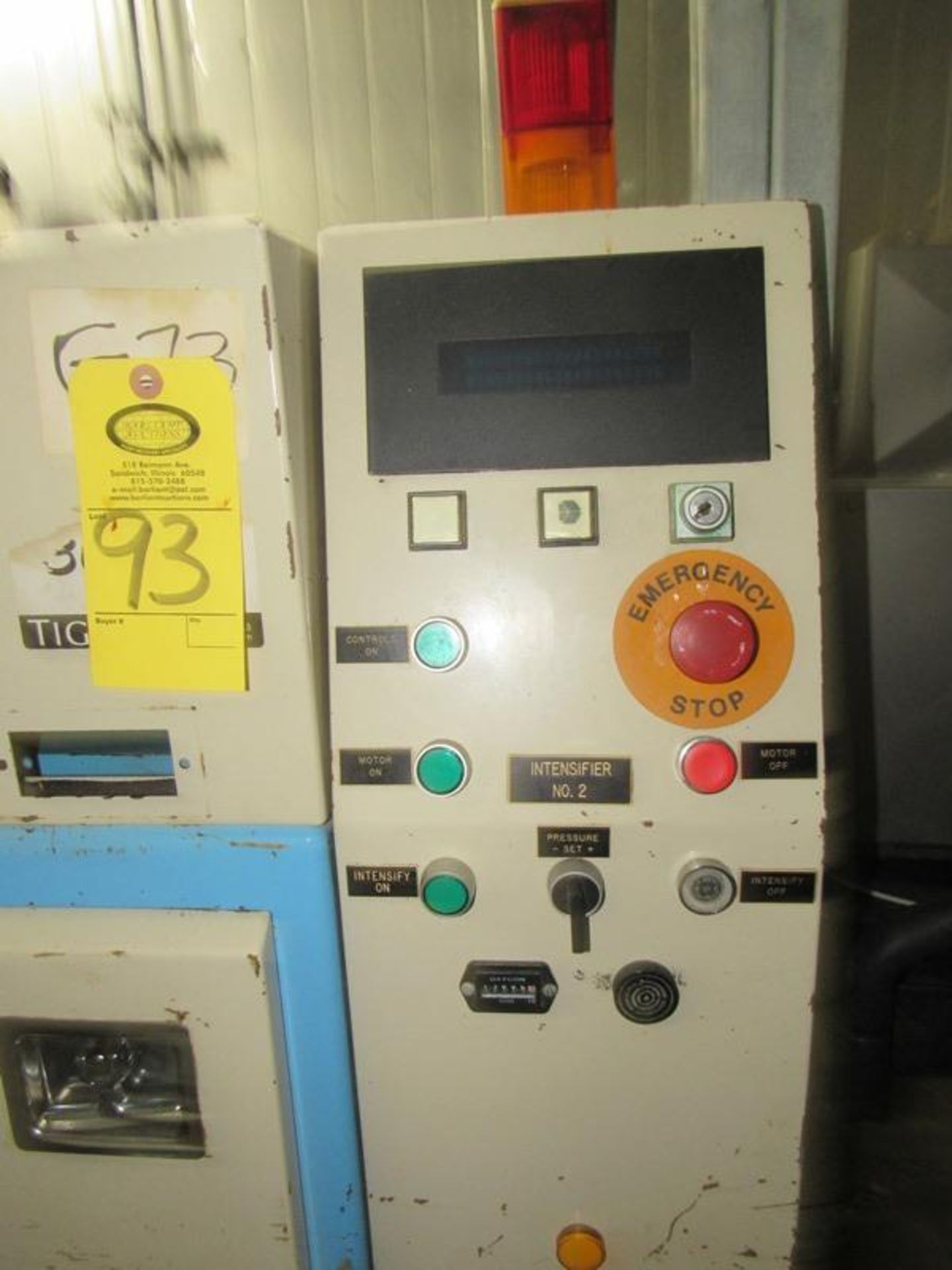 Jet Edge Intensifier, Ser. #10702, Mfg. 1993, 200 h.p., 460 VAC, 300 Amps peak (Located in - Image 10 of 17