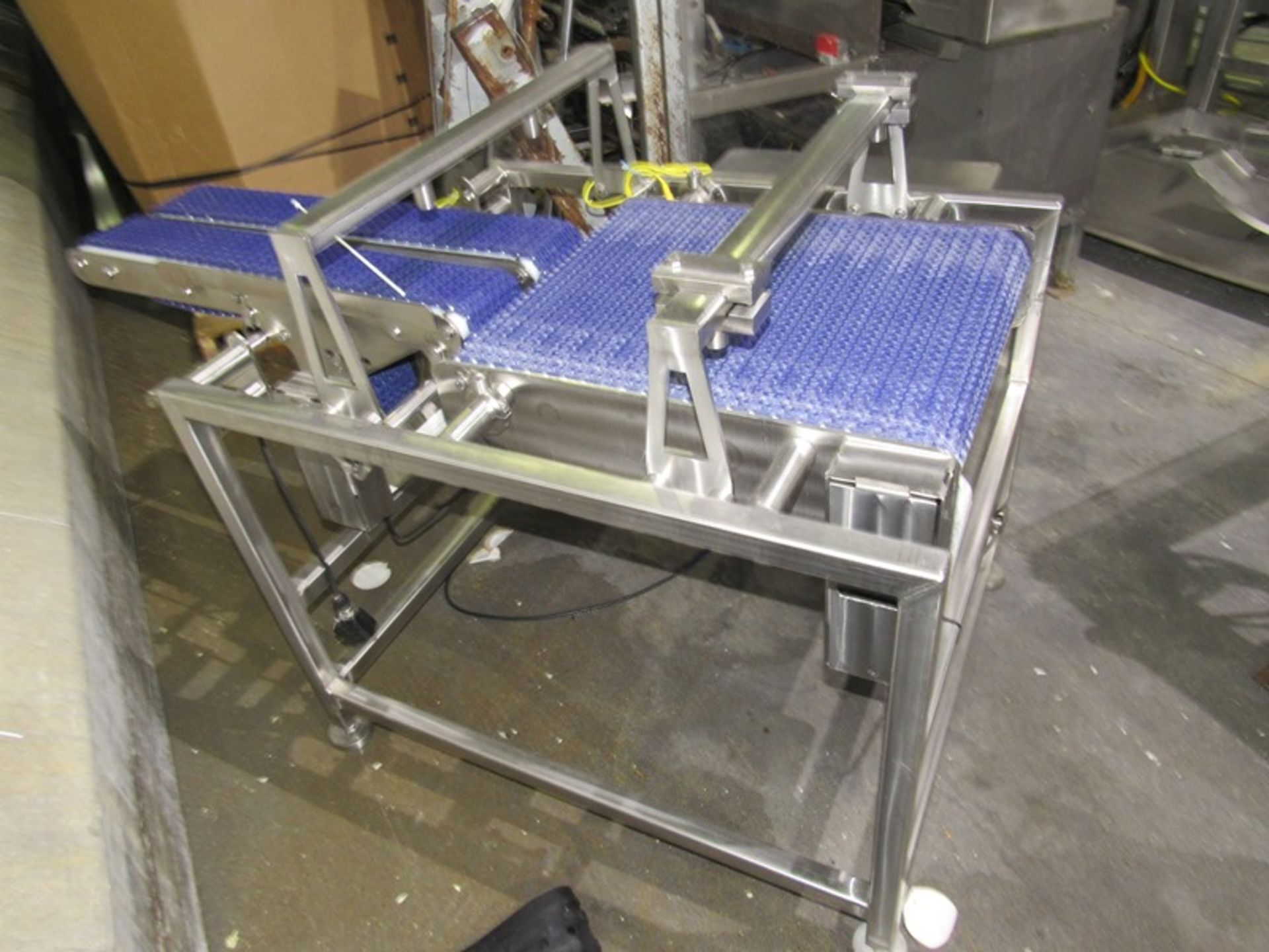 Stainless Steel Conveyor, 20" W X 24" L with (2) belts, 5' W X 36" L, 220 volts (Located in Plano, - Image 2 of 3