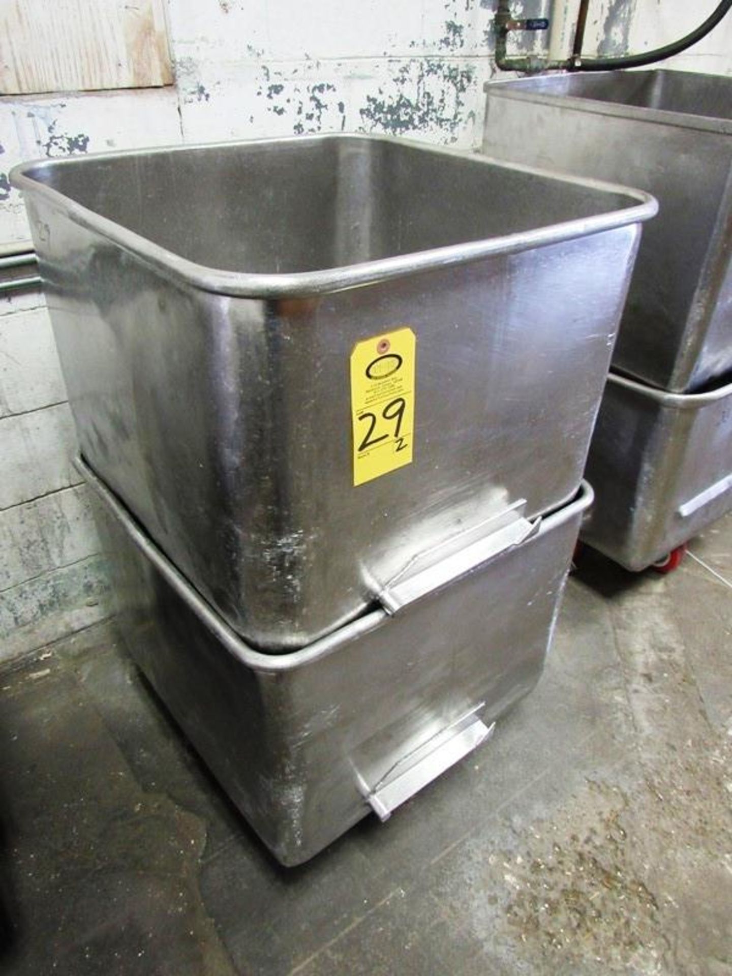 Stainless Steel Dump Buggies, 400 Lb. capacity (Located in Plano, IL - Loading Fee: $10 Removal