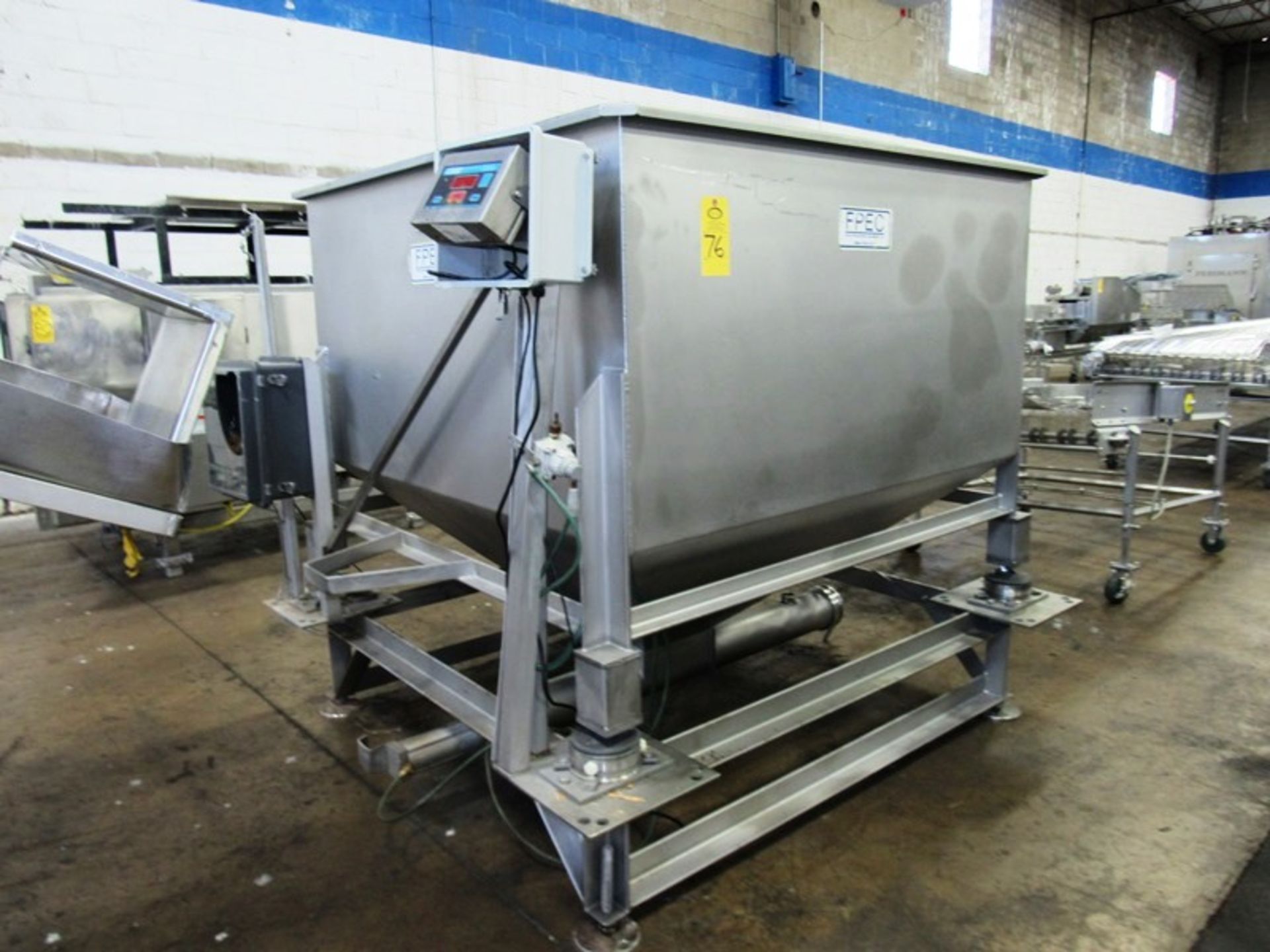 FPEC Mdl. VFH86 Stainless Steel Vacuum Load Hopper on load cells, 63" W X 63" L X 55" D, tapered - Image 2 of 7