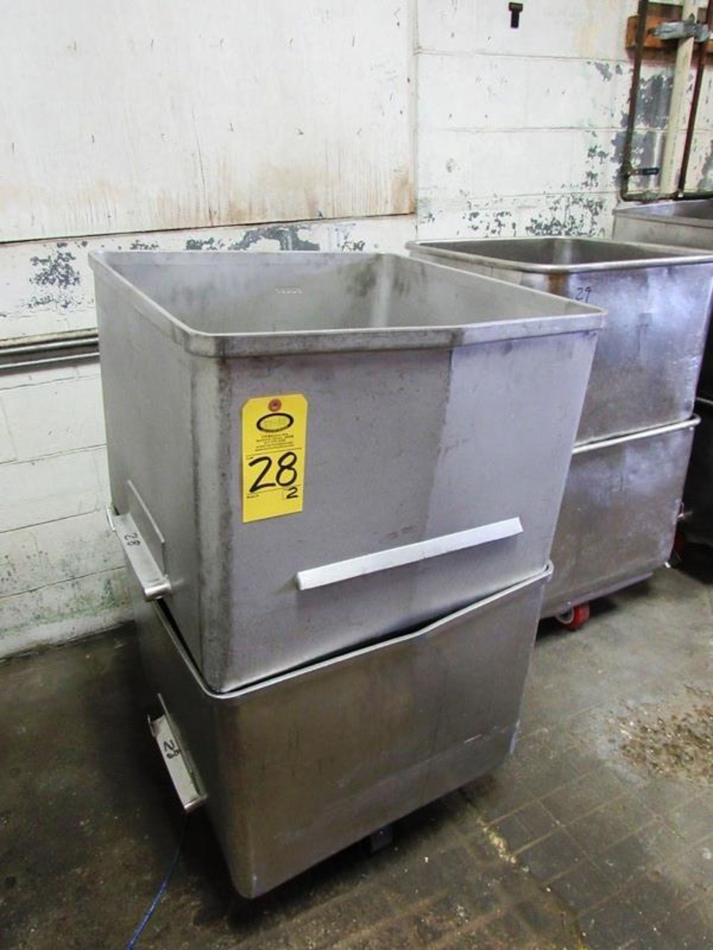 Stainless Steel Dump Buggies, 400 Lb. capacity (Located in Plano, IL - Loading Fee: $10 Removal